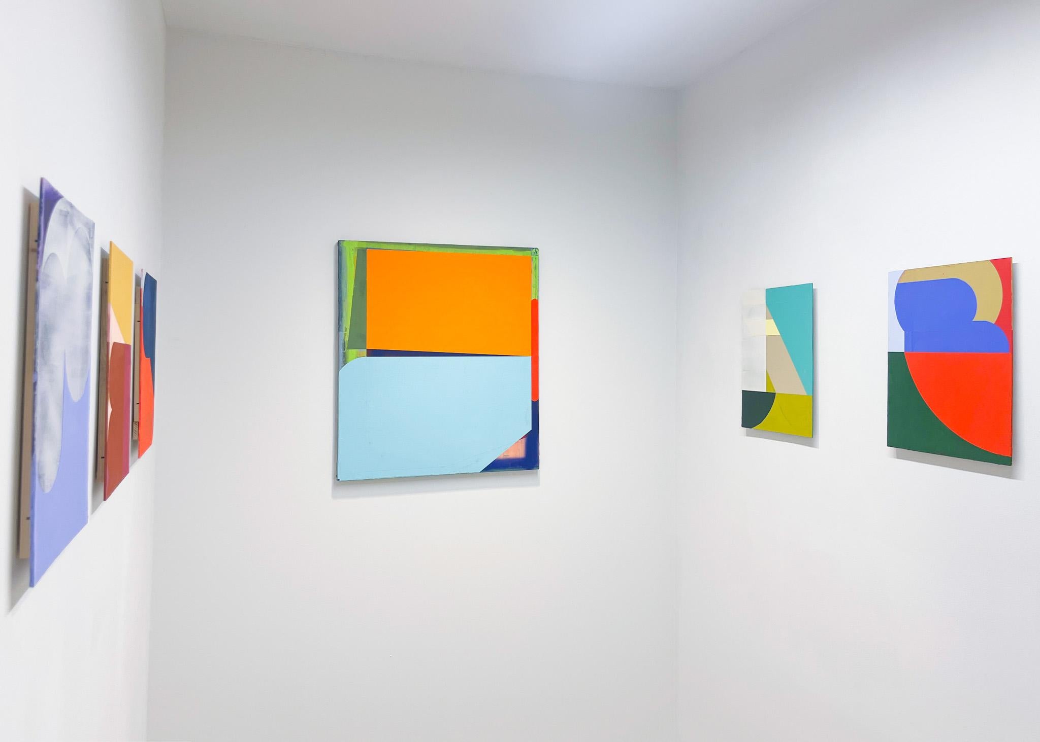 « Speedee » 2023, acrylique, composé de gypsum et peinture à la bombe sur toile en vente 1