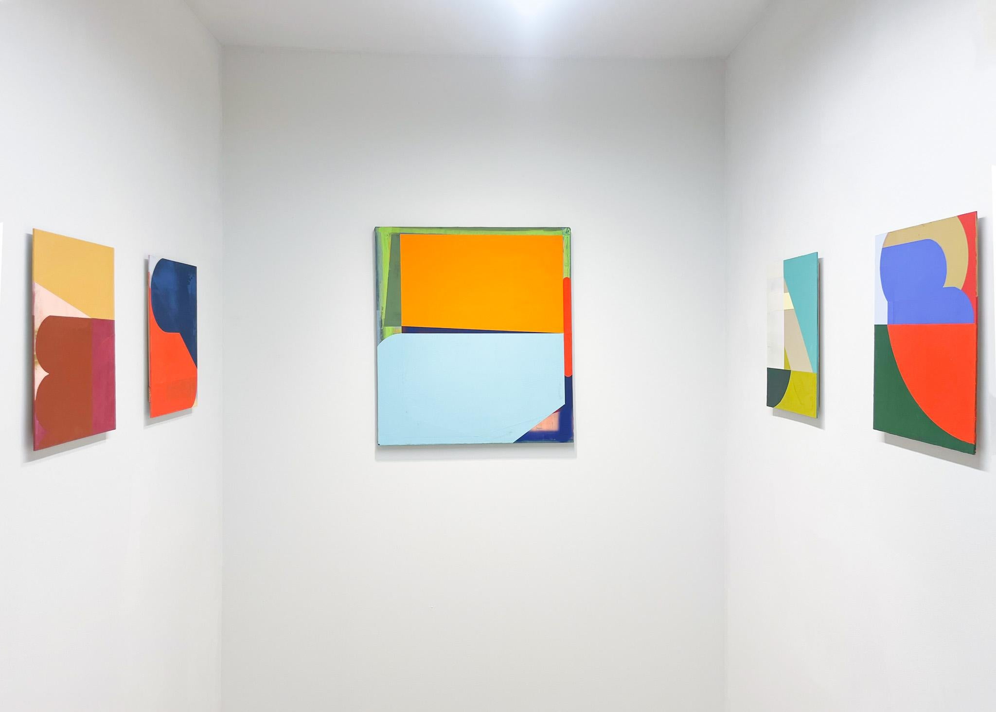 « Speedee » 2023, acrylique, composé de gypsum et peinture à la bombe sur toile en vente 4