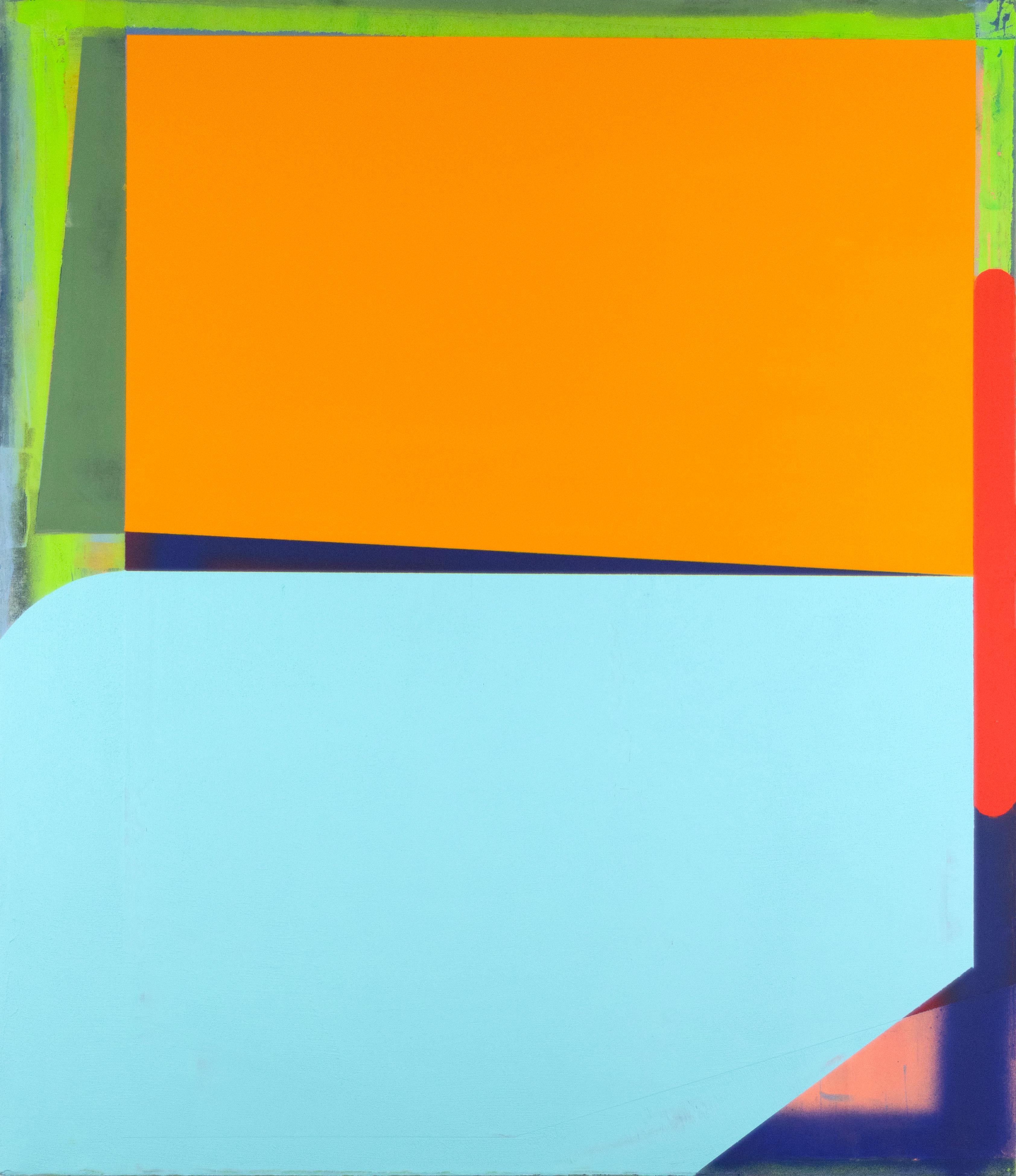 "Speedee" 2023 acrylic, gypsum compound & spray paint on canvas