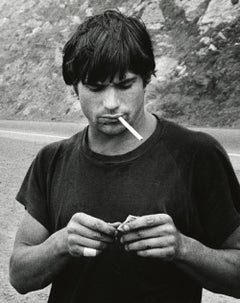 Anthony Friedkin, Rick Dano, Malibú, Surfista, Fumando, Coche, June Gloom, ByN