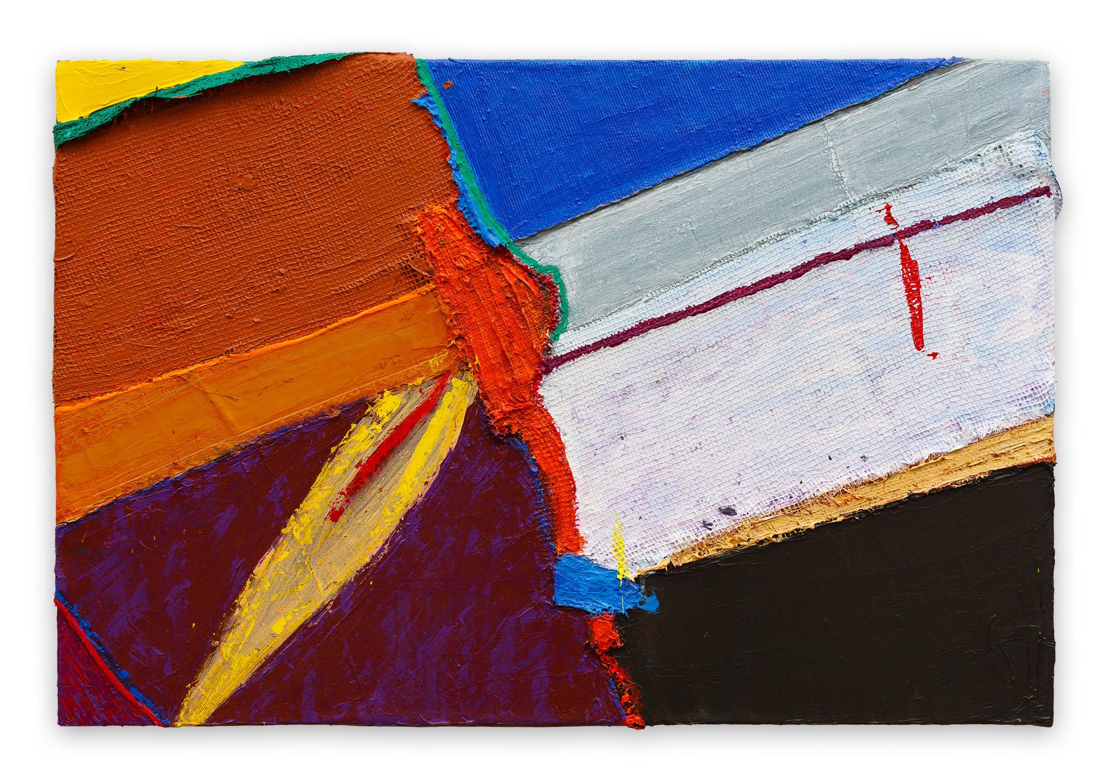 Abstract Painting di Anthony Frost - Jeans blu e raggi di luna (Pittura astratta)