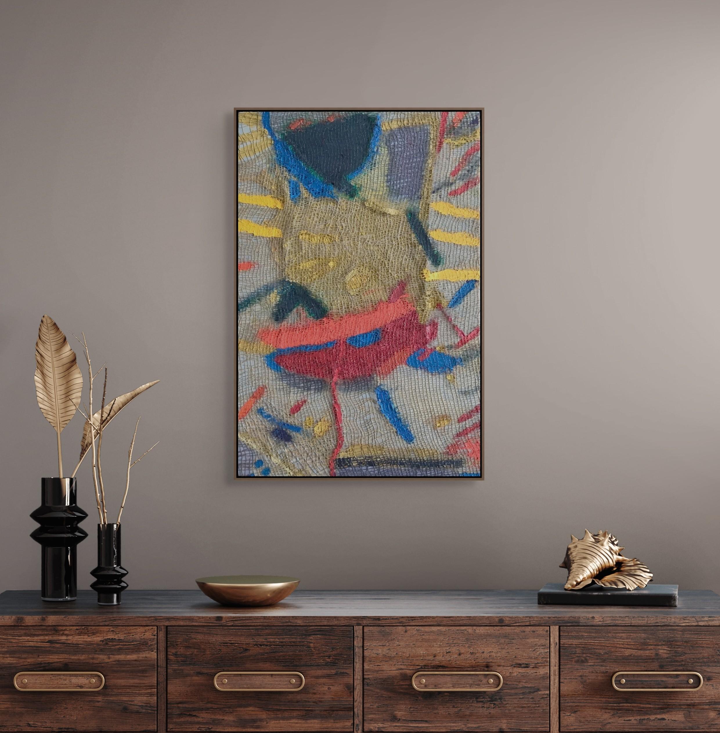 Crack Loud (peinture abstraite) - Painting de Anthony Frost