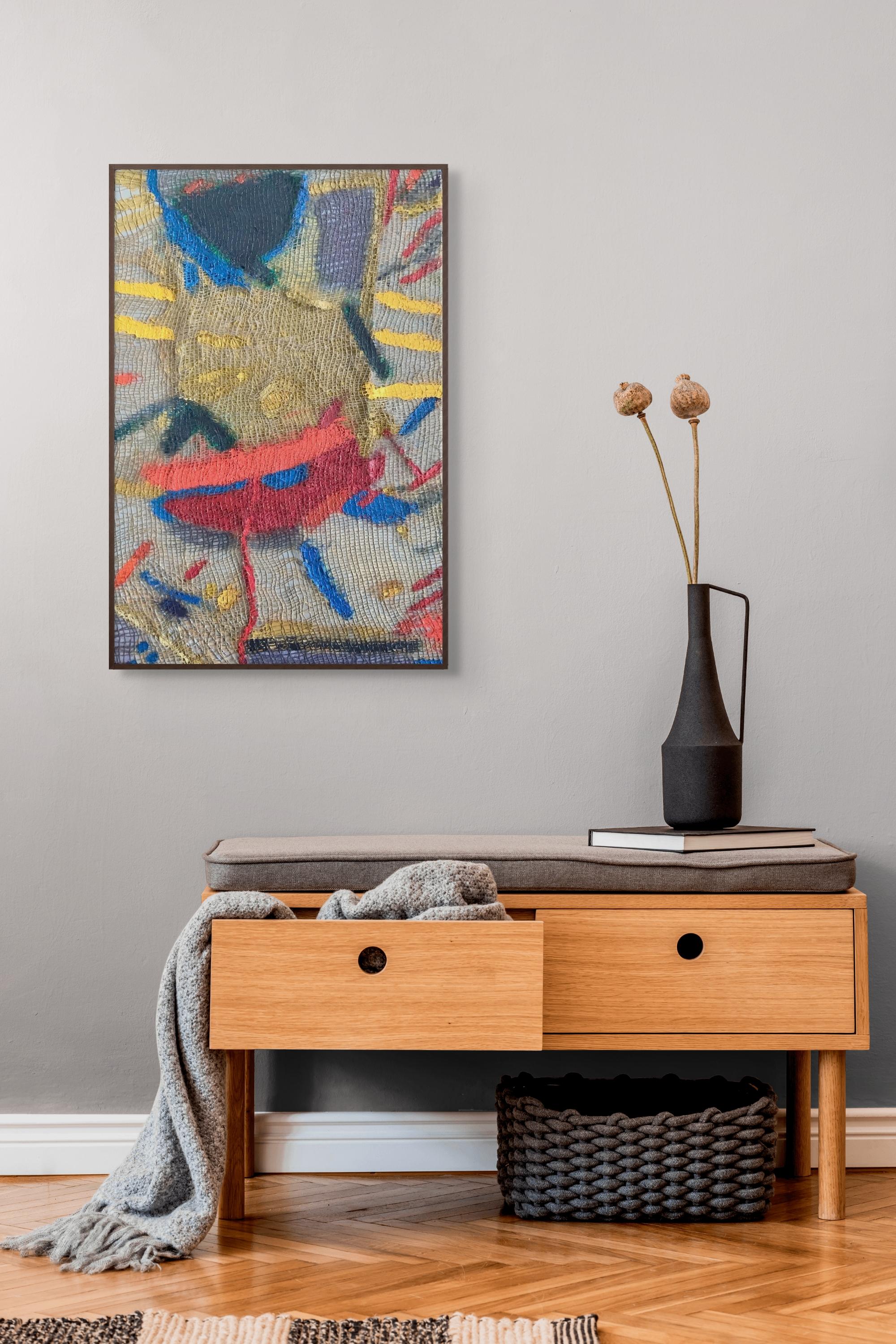 Crack Loud (peinture abstraite) - Abstrait Painting par Anthony Frost