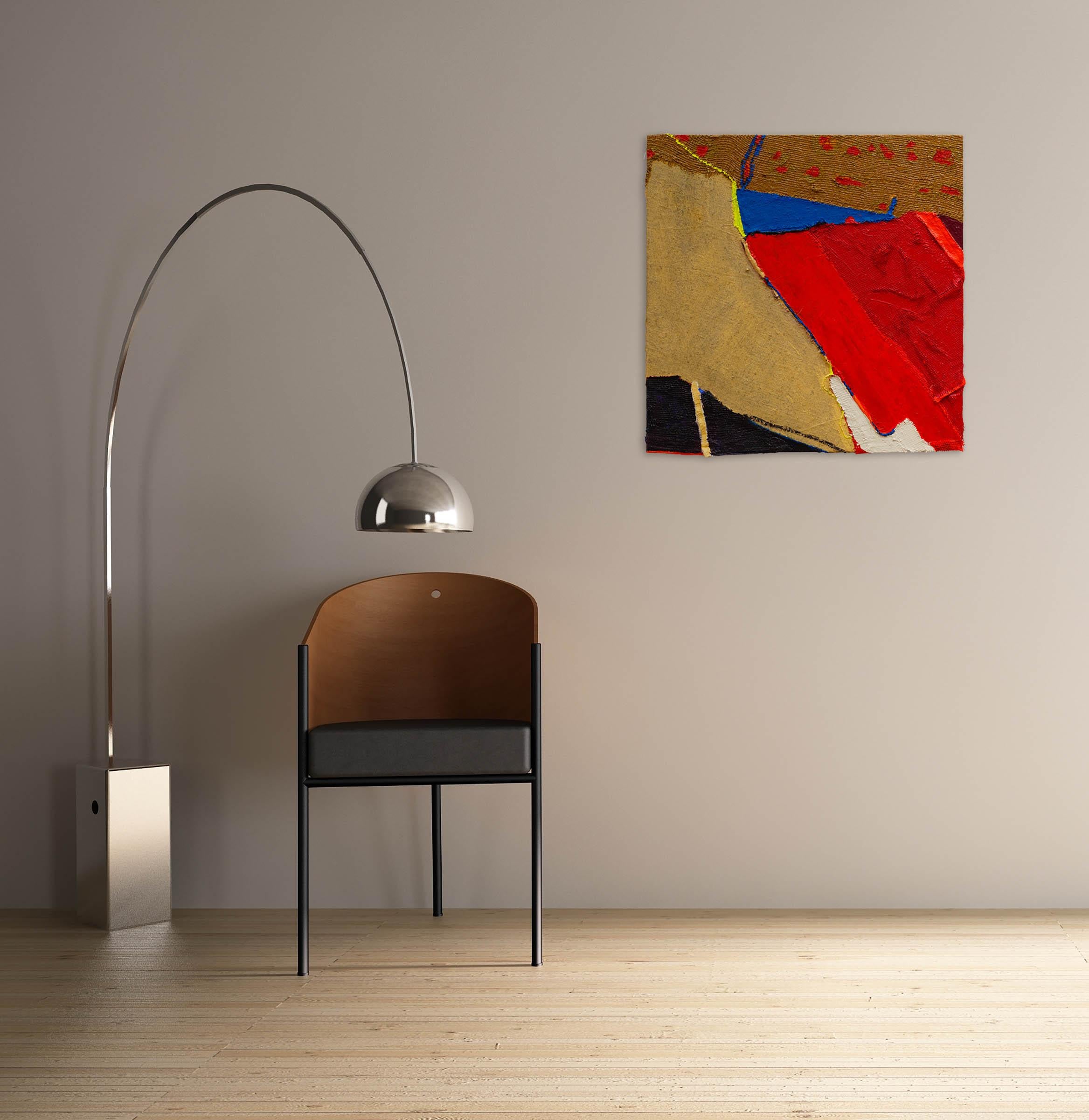 Doc alla stazione radar (Pittura astratta) - Painting di Anthony Frost
