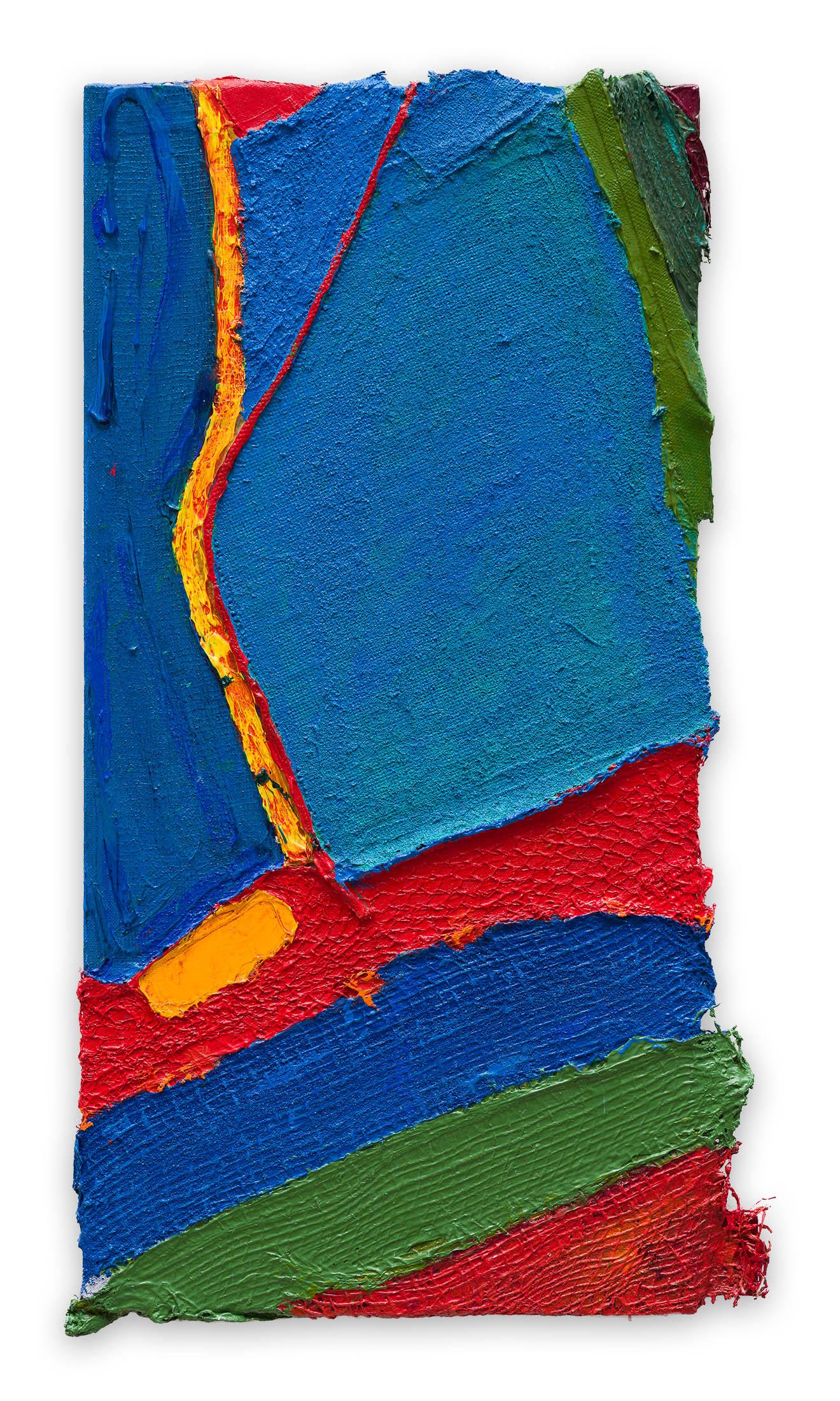 Electricity (Abstract Painting)

Acrylic and pumice on bootlace, fruit netting, Hessian scrim, plastic netting, cloth and canvas - Unframed.

Anthony Frost, son of Sir Terry Frost RA, is an English abstract artist whose vibrant, colorful paintings