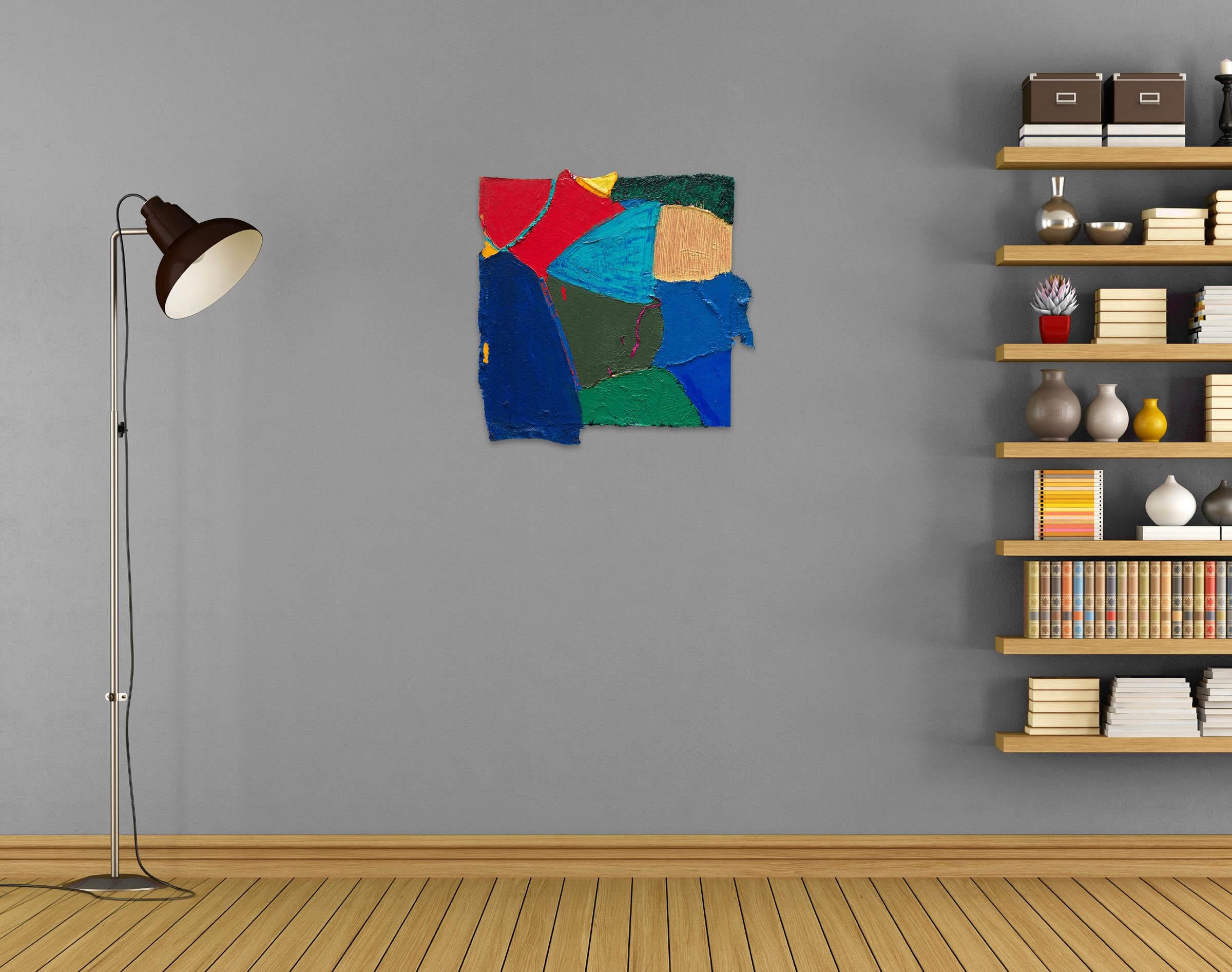 Uomo specchio (pittura astratta) - Painting di Anthony Frost