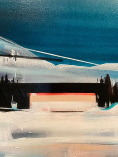 CONTEMPORARY ABSTRACT Figurative Snow Sky Landscapes British Anthony Garratt