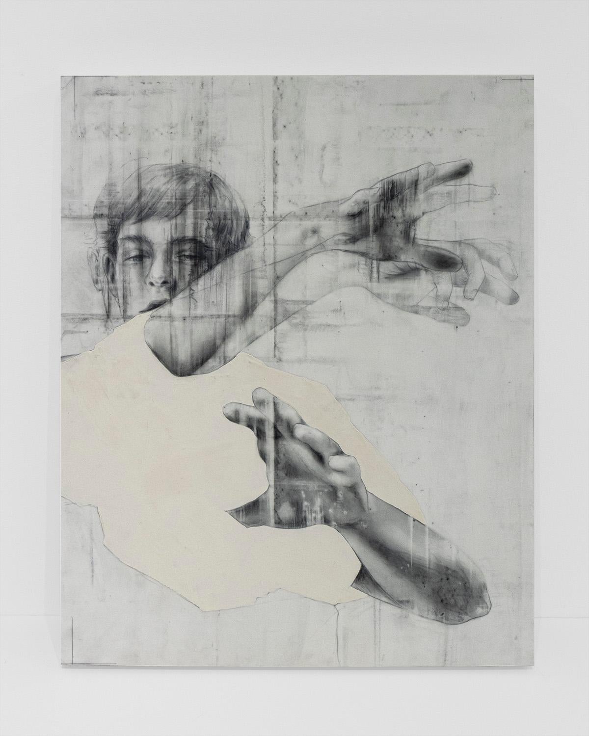 Anonymous Self Portrait LI - Contemporary Painting by Anthony Goicolea