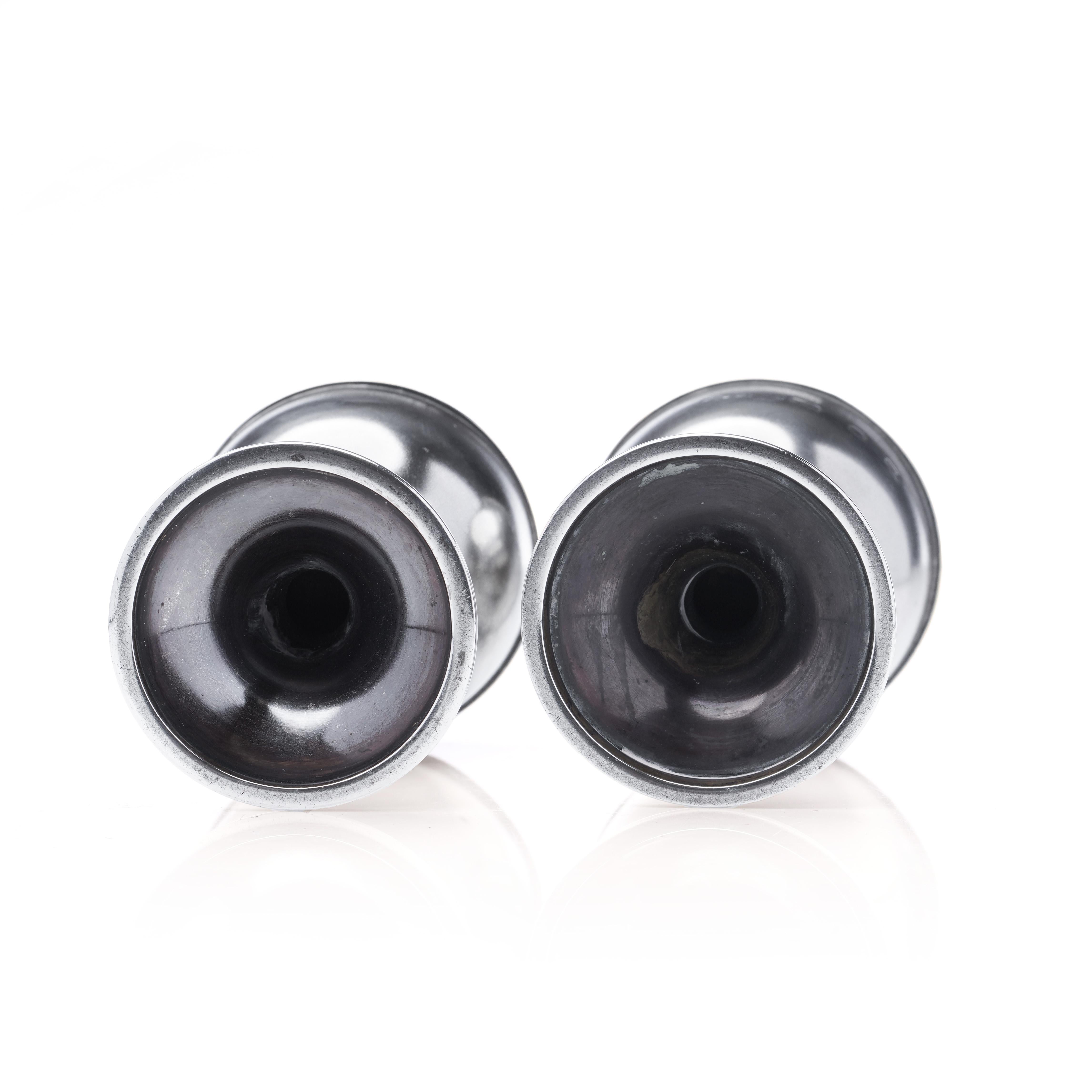 Argento Shakers in argento sterling di Anthony Gordon Elson per sale e pepe in vendita