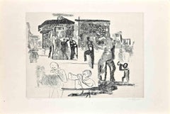 Vintage Carnival - Etching by Anthony Gross - Mid-20th Century 