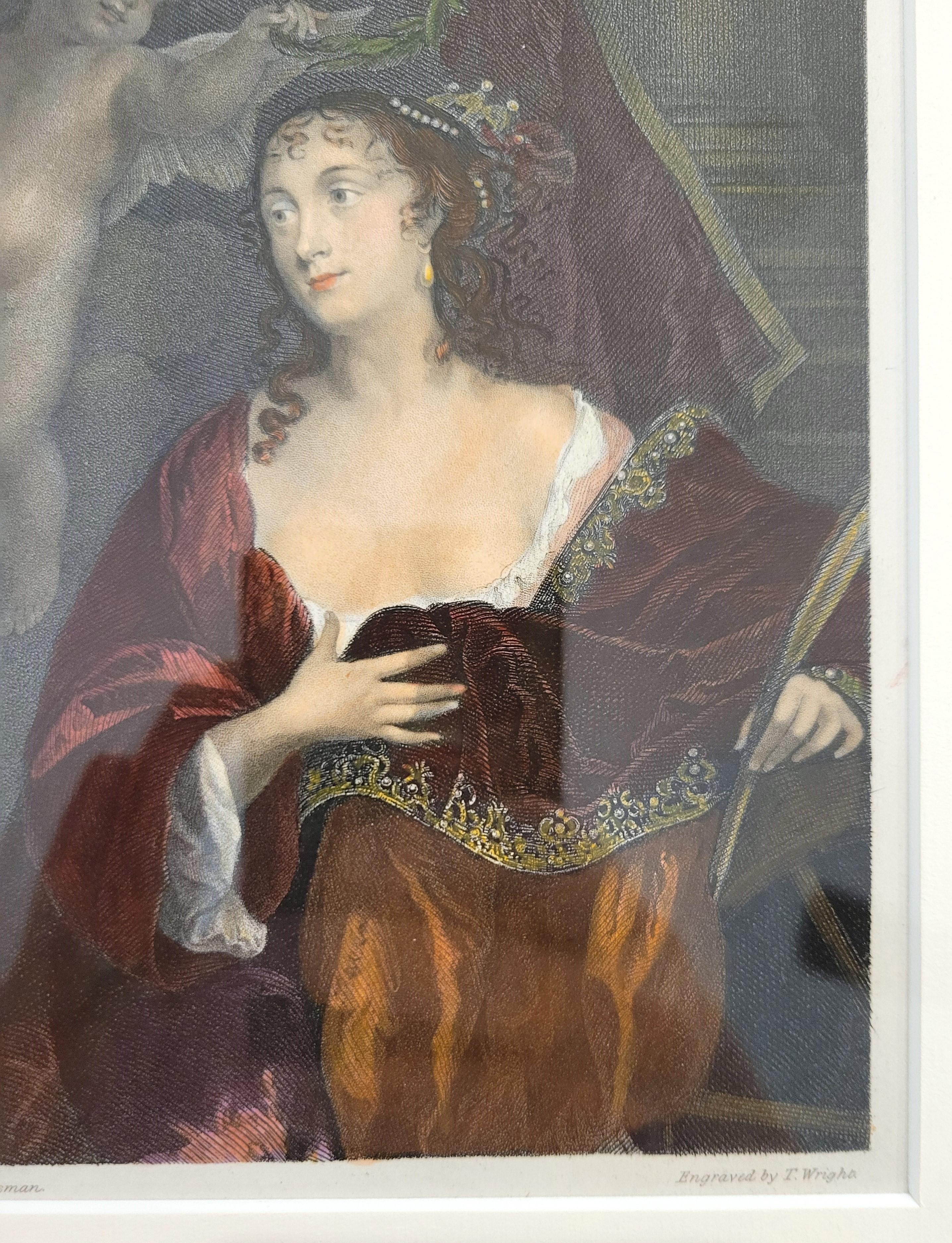 Susan, Lady Belasyse /// Memorie del Conte Grammont Ritratto Reale Incisione d'Arte in vendita 6