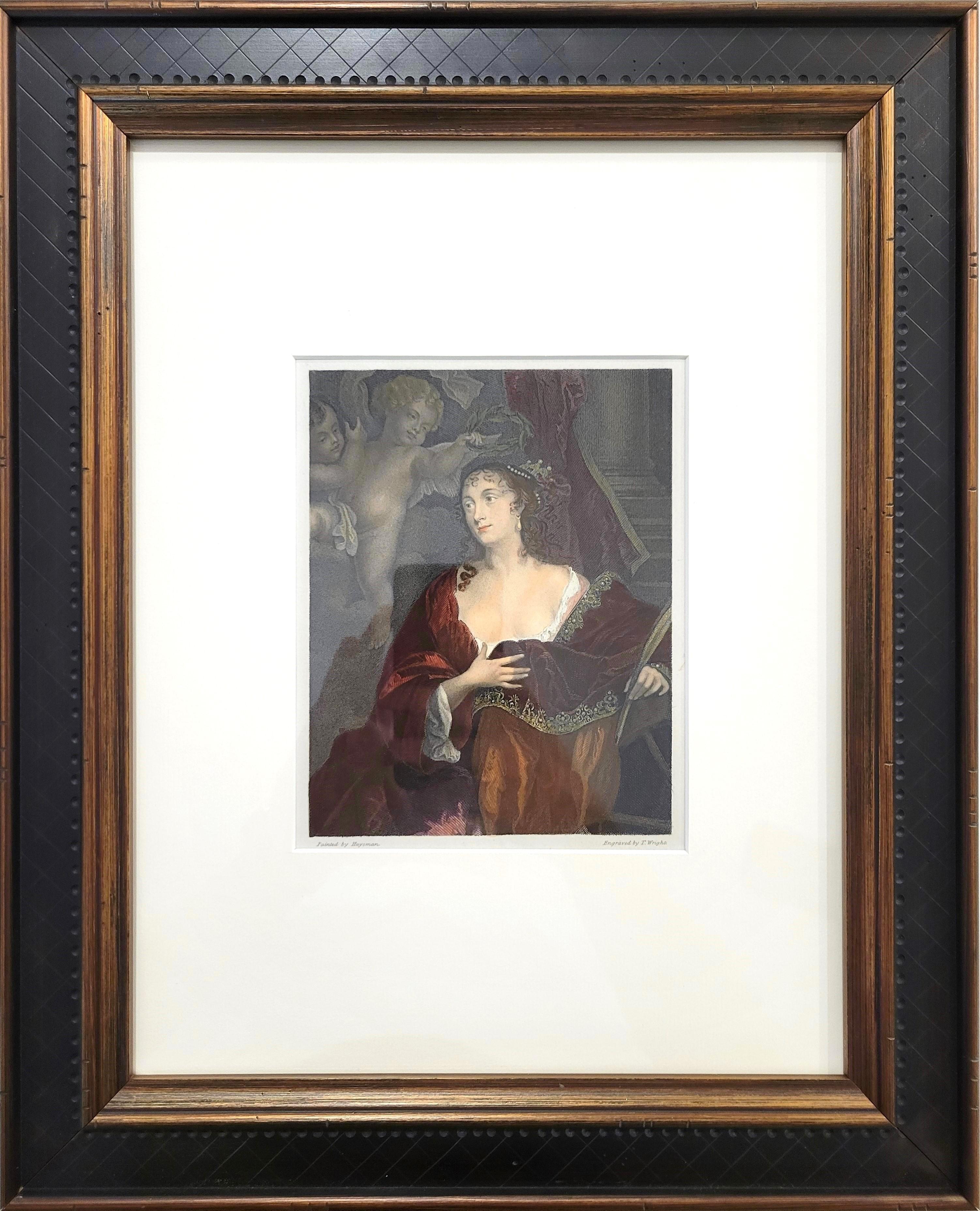 Susan, Lady Belasyse /// Memorie del Conte Grammont Ritratto Reale Incisione d'Arte - Print di Anthony Hamilton