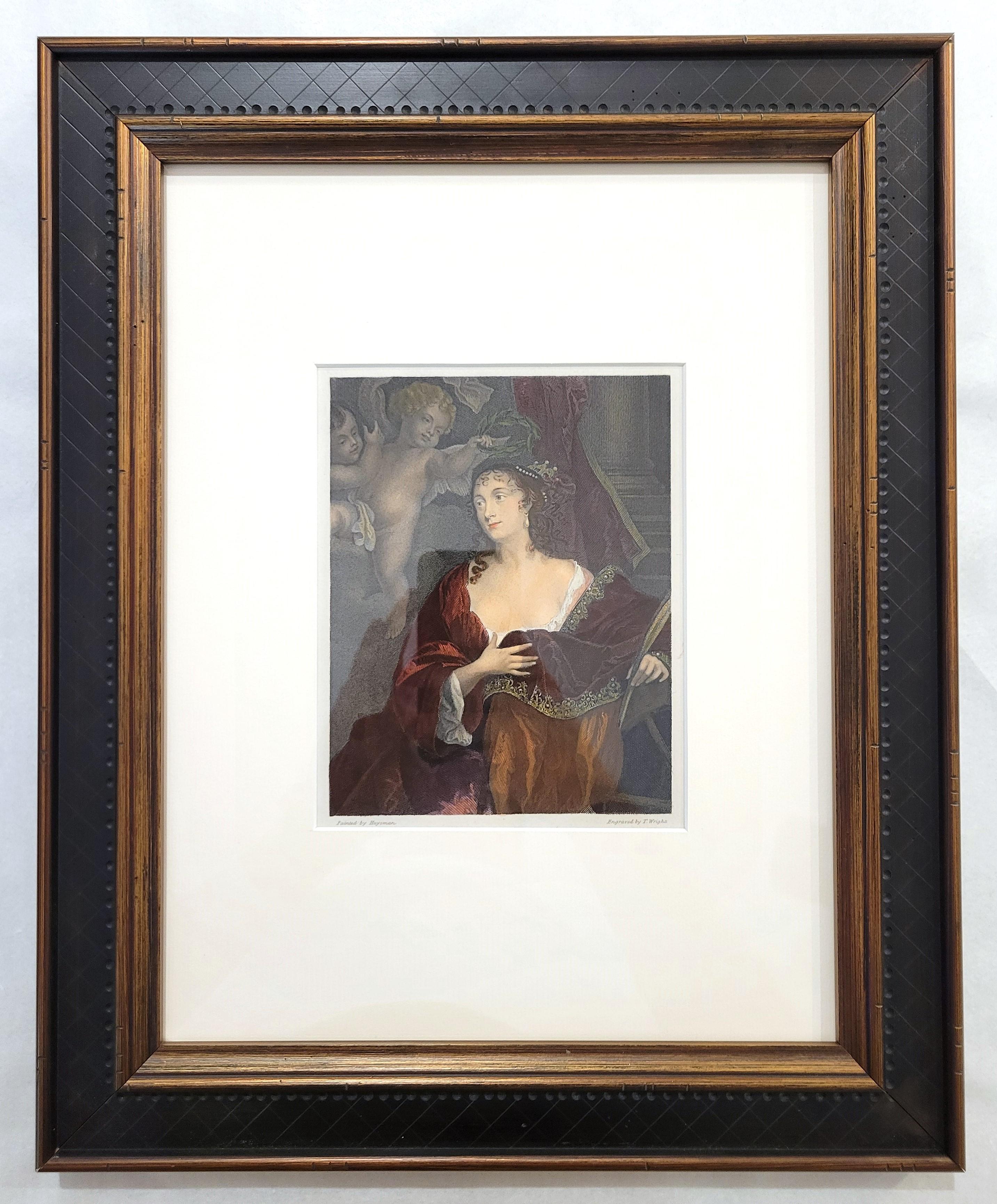 Susan, Lady Belasyse /// Memorie del Conte Grammont Ritratto Reale Incisione d'Arte - Print Romantico di Anthony Hamilton