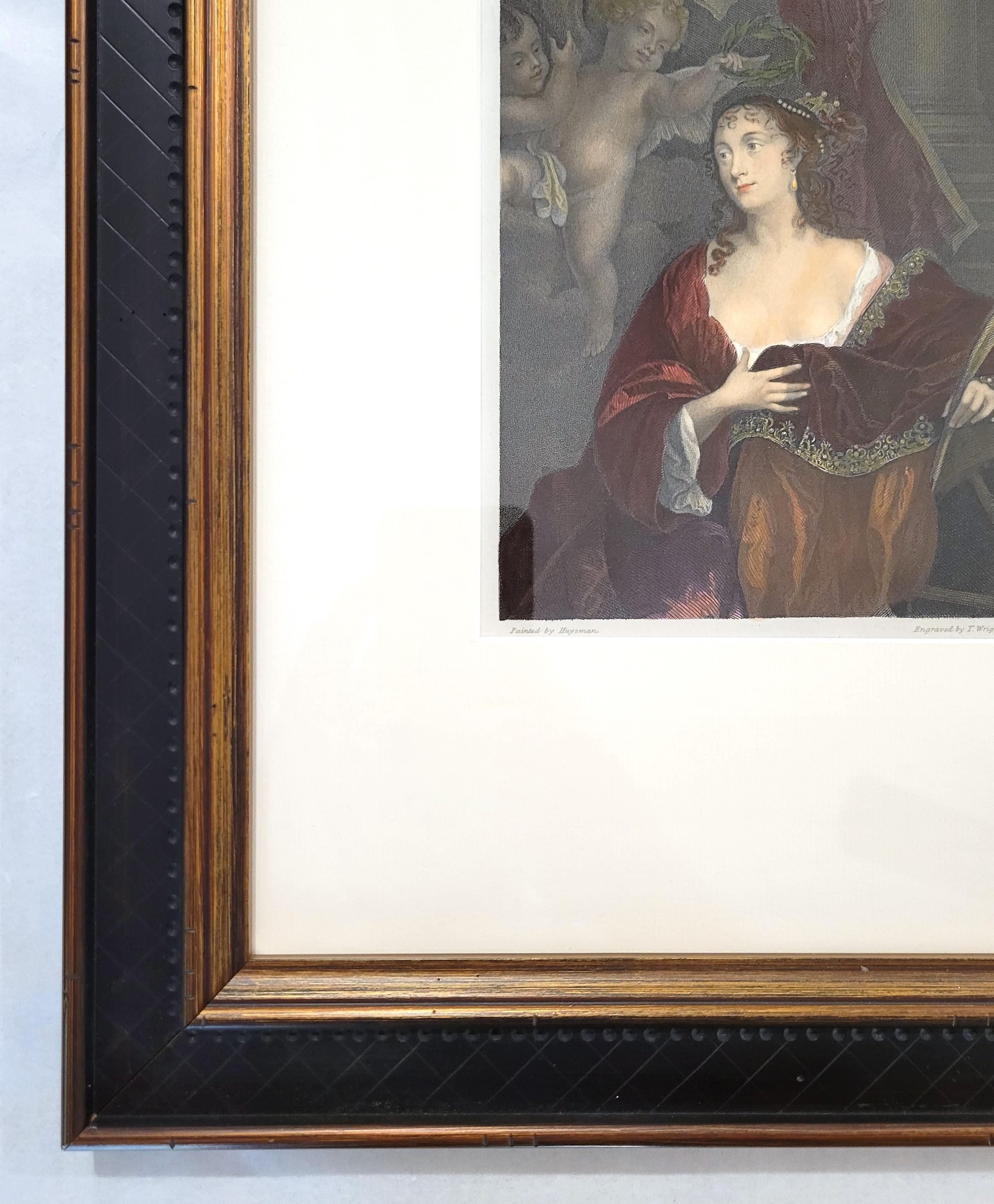 Susan, Lady Belasyse /// Memorie del Conte Grammont Ritratto Reale Incisione d'Arte - Portrait Print Grigio di Anthony Hamilton