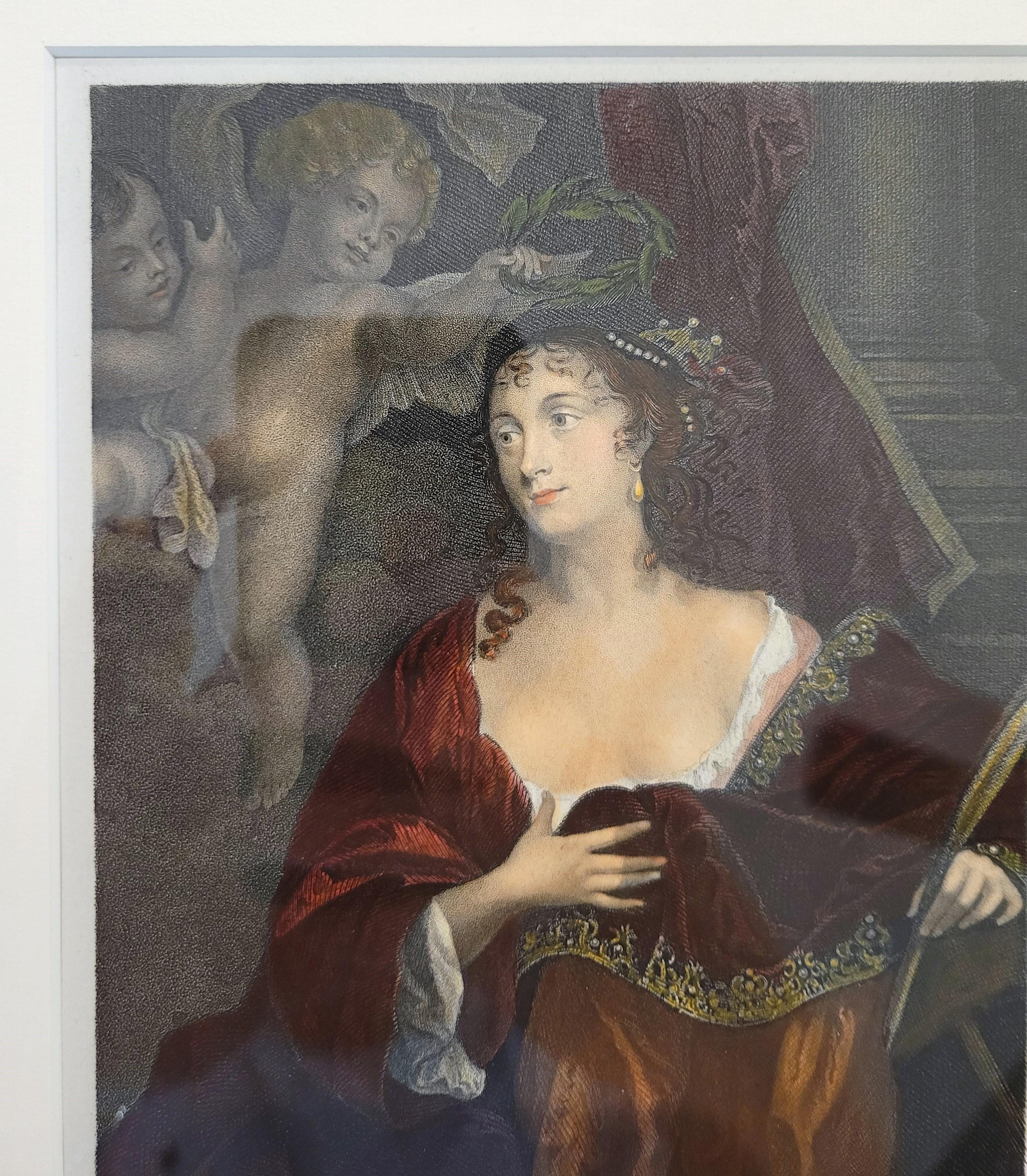 Susan, Lady Belasyse /// Memorie del Conte Grammont Ritratto Reale Incisione d'Arte in vendita 4