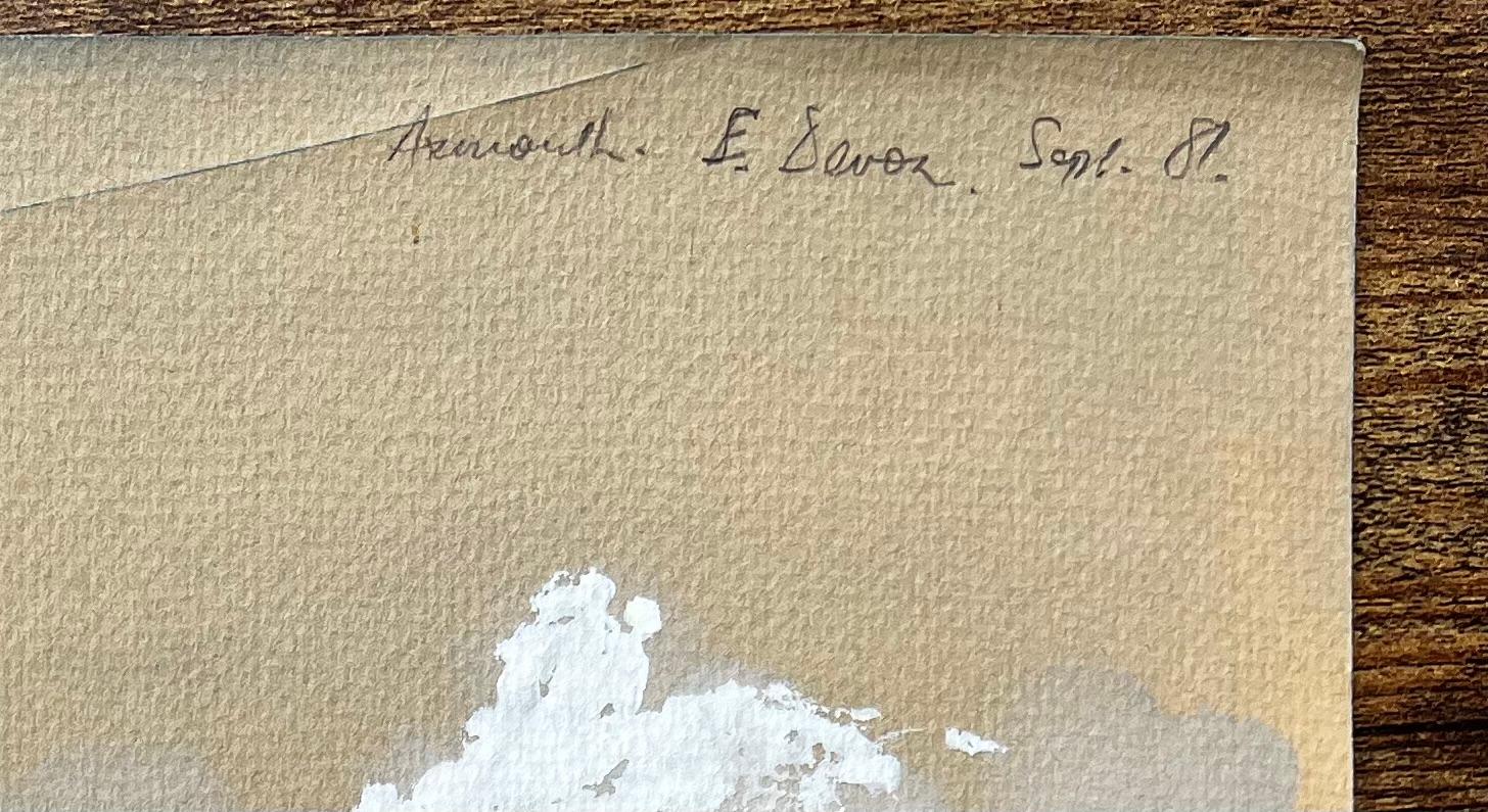 Titre : Aquarelle de 1982 de Newton Hille Devon avec bateaux, collines et chalets côtiers
Par Tony Herbert (1927-2024)
Moyen d'expression : Aquarelle sur papier d'artiste
Taille : 11 x 12.75 pouces
Annoté : 