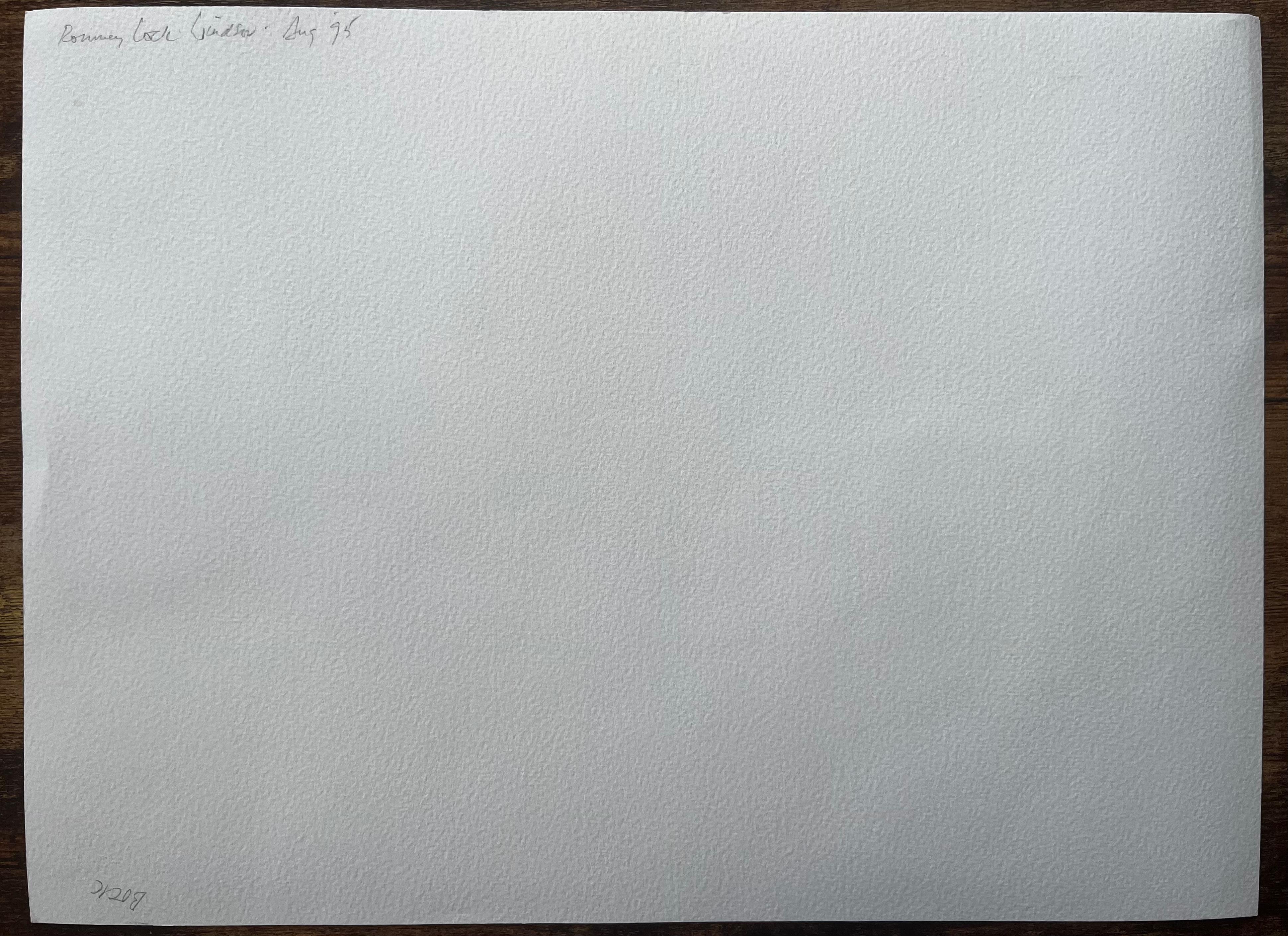 Kanalboote bei der Boveney-Schleuse Windsor im Sommerlicht Aquarell 1995 im Angebot 3