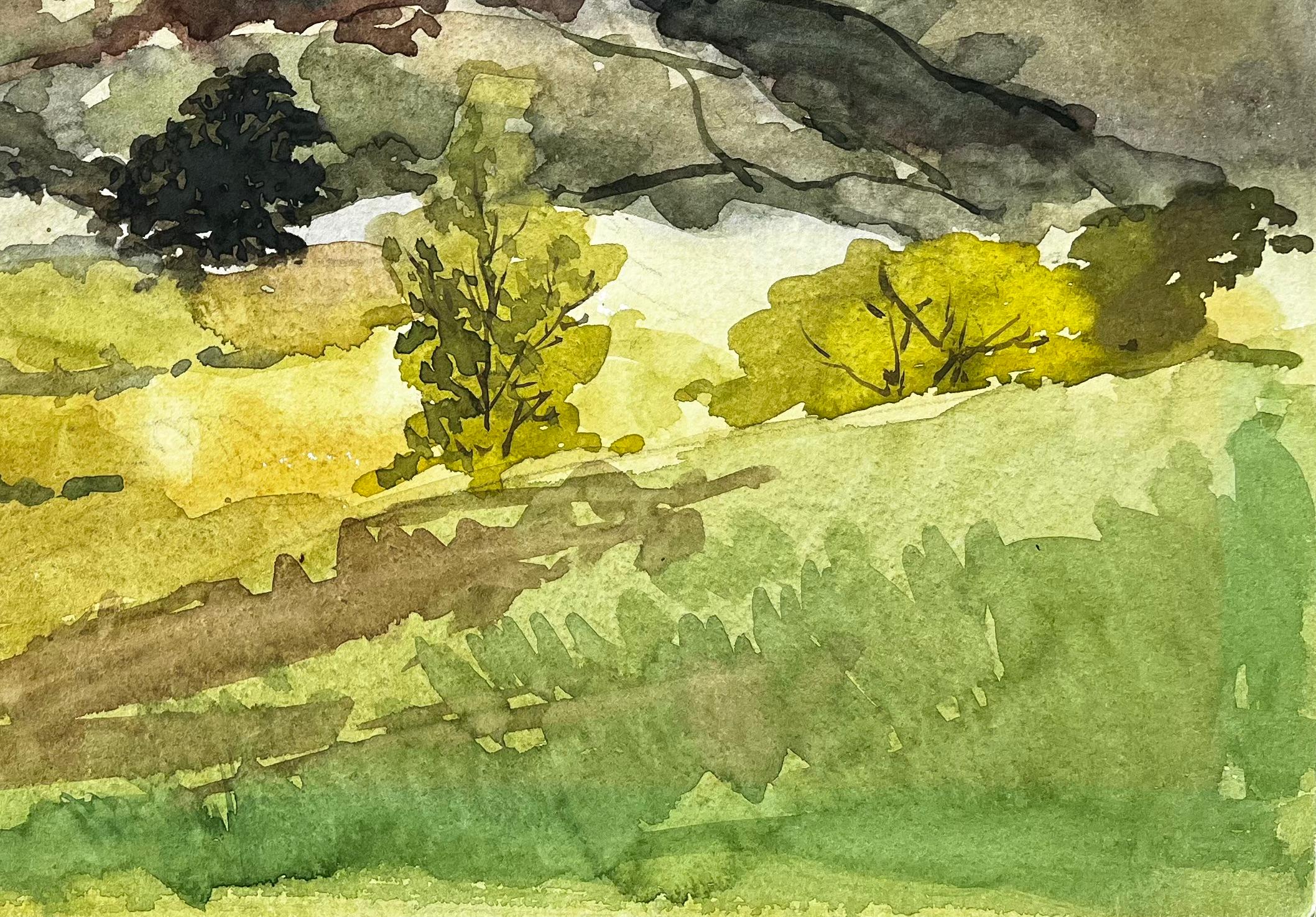 Cwm Pennant North Wales Watercolour Landscape by Tony Herbert 1974 For Sale 1