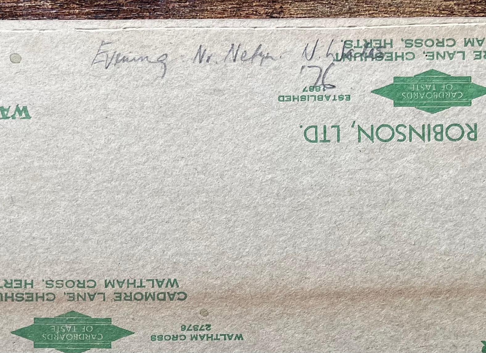 Abendliche Küstenansicht bei Nefyn Nordwales 1976 Aquarell Meereslandschaft im Angebot 4