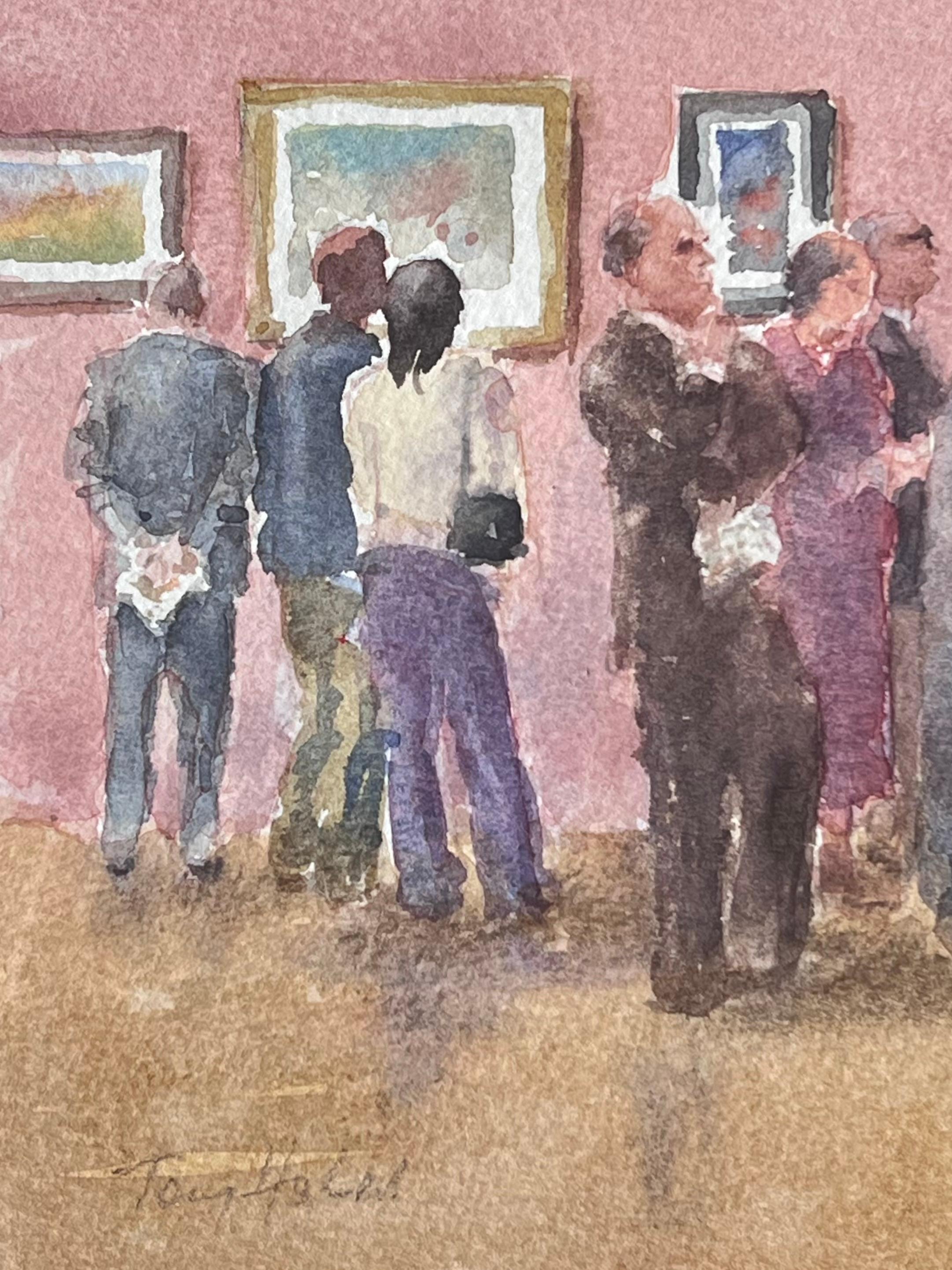 The Gallery
Signed By Tony Herbert (1927-2024)
Medium: Watercolor on artists paper on board, framed - glass covered 
Framed: 16 x 17 inches
Watercolour: 8 x 10 inches
Condition: Good and sound condition 
Provenance: From a large private collection