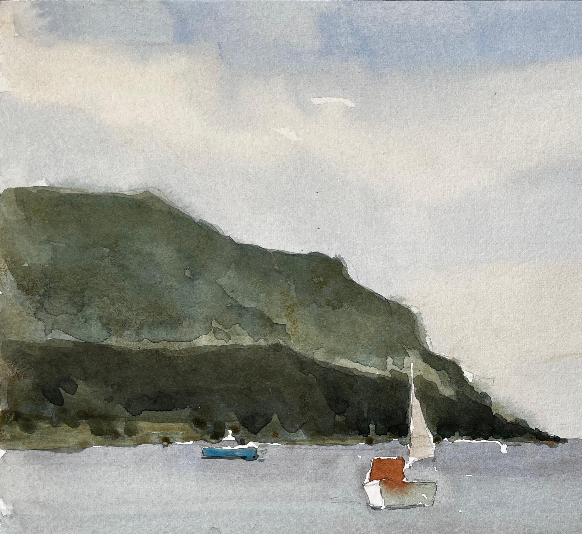 Titre : Vue du port de Hope Cove Devon avec les voiliers et la plage Peinture à l'aquarelle 1984
Par Tony Herbert (1927-2024)
Moyen d'expression : Aquarelle sur papier d'artiste
Taille : 11 x 13.75 pouces
Verso annoté : 