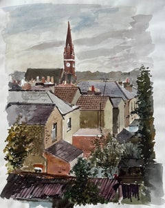 Landscape Drawings and Watercolors
