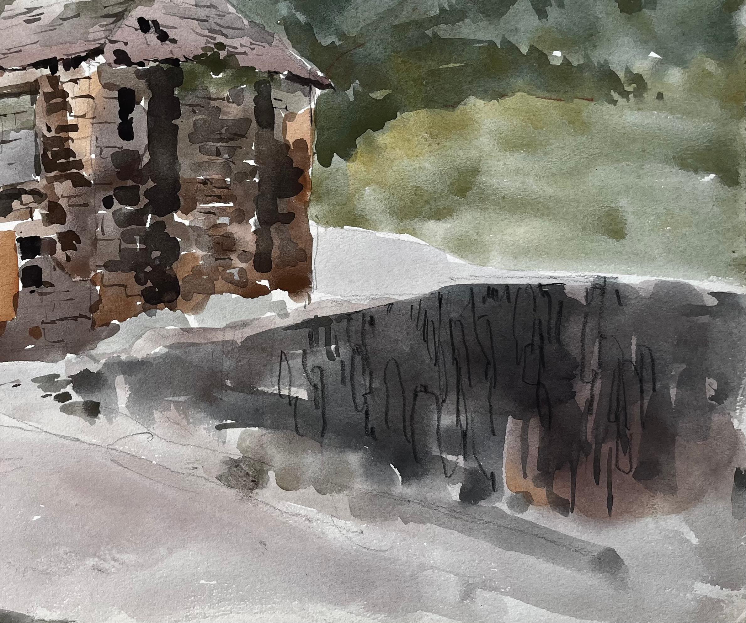 Título: Port Quinn North Cornwall Stone Cottage and Hillside Acuarela Pintura 1977
Por Tony Herbert (1927-2024)
Técnica: Acuarela sobre cartón acuarelable
Tamaño: 10,25 x 13 pulgadas
Verso anotado: 