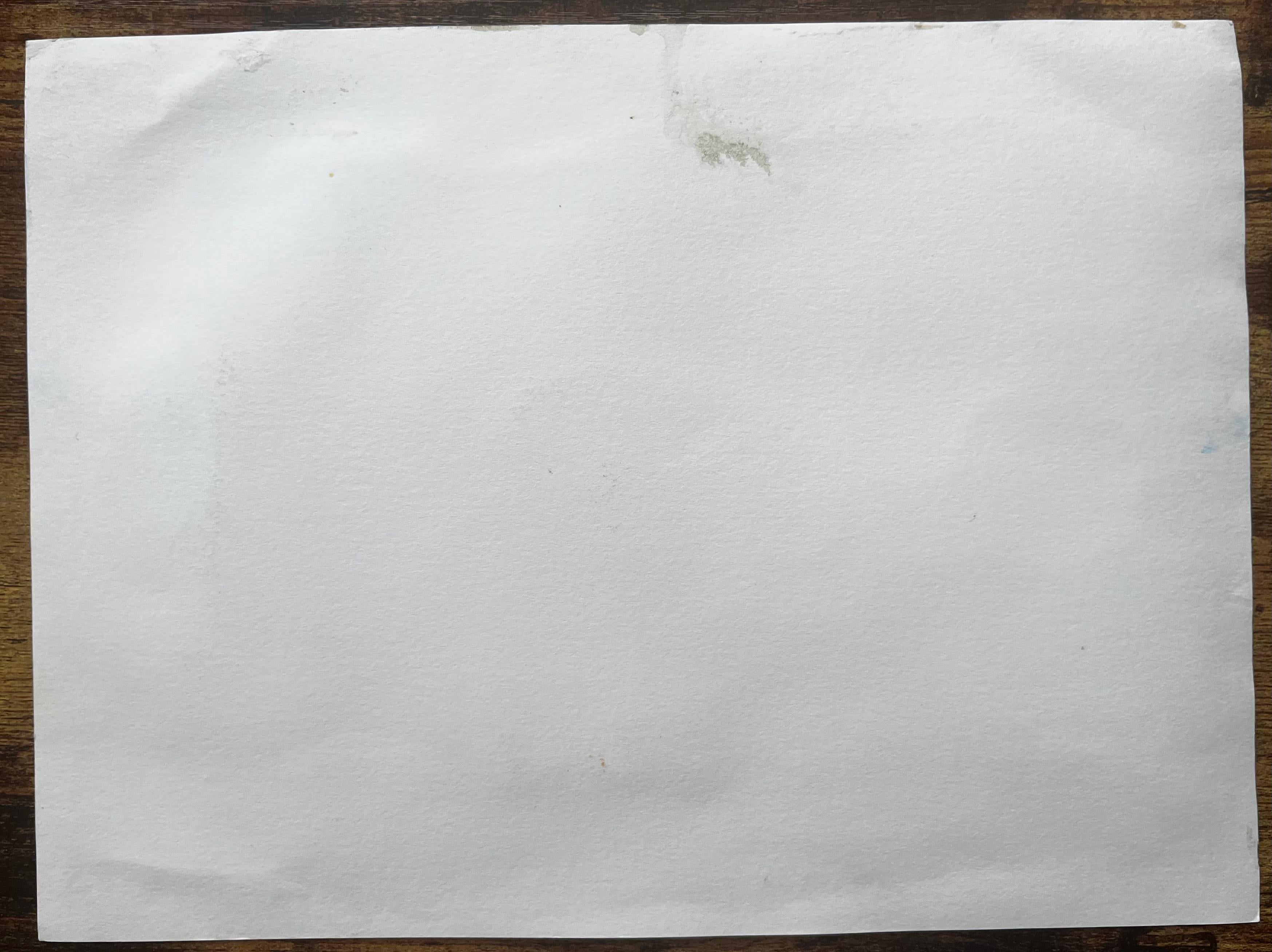 Spaziergang am Flussufer bei der Richmond Bridge mit Booten und Bäumen Londoner Aquarellszene im Angebot 3