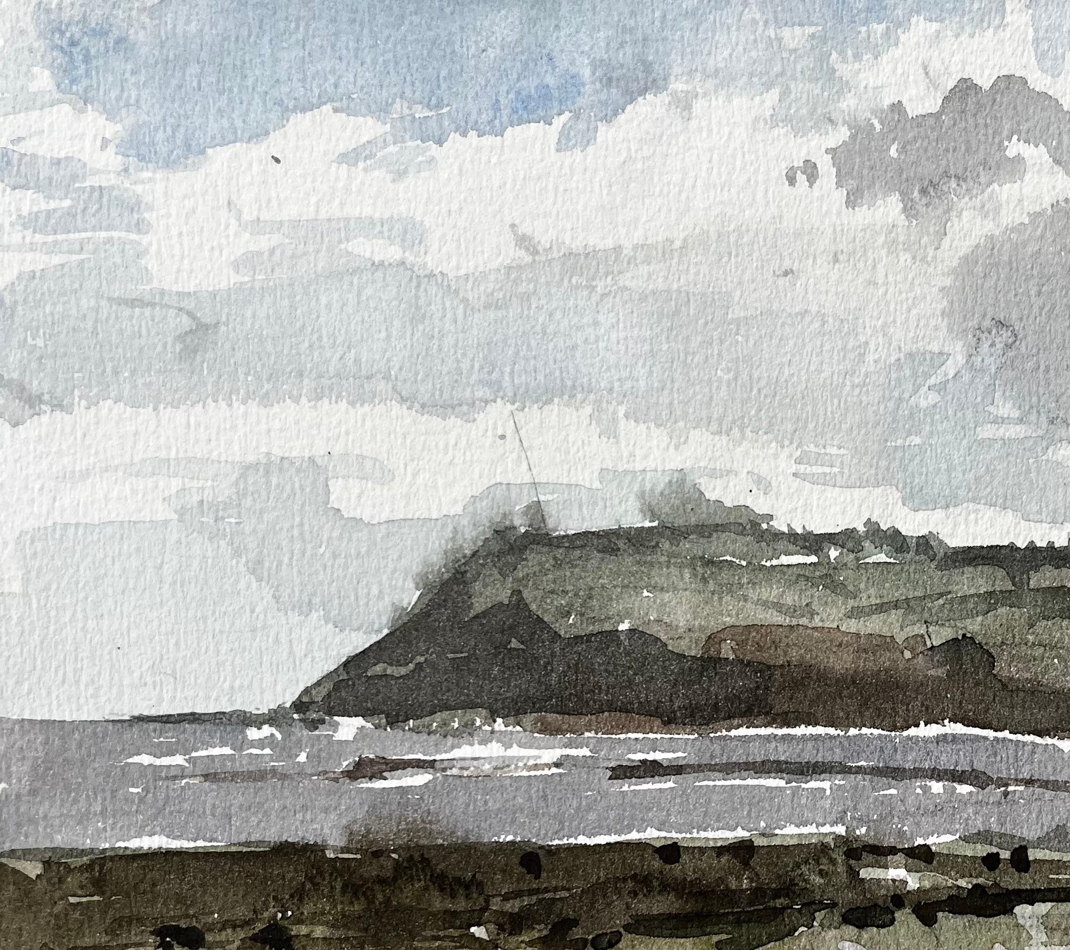 Robin Hoods Bay Headland and Shoreline Under Cloudy Sky Yorkshire 1983 For Sale 1