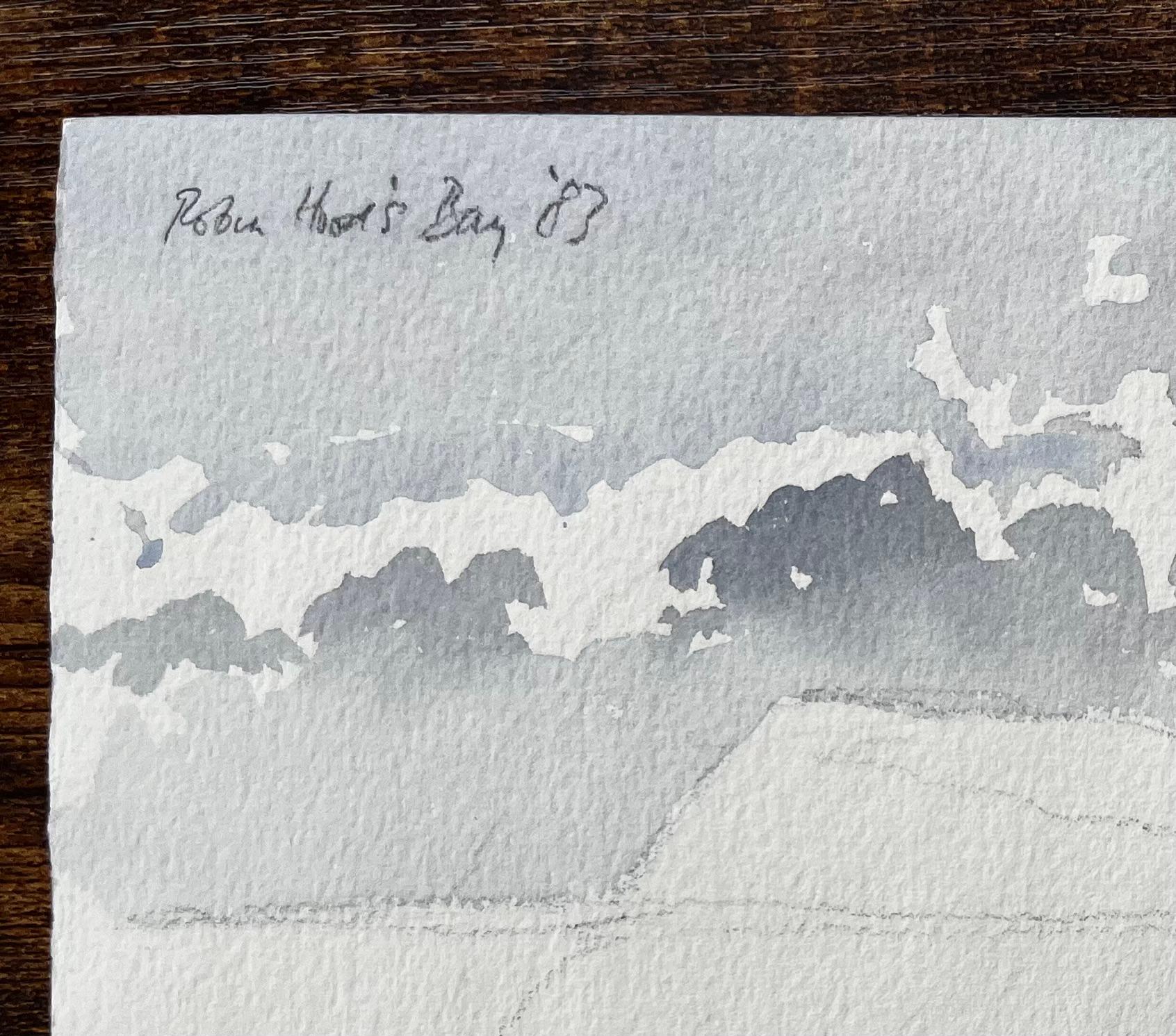 Robin Hoods Bay Headland and Shoreline Under Cloudy Sky Yorkshire 1983 For Sale 4
