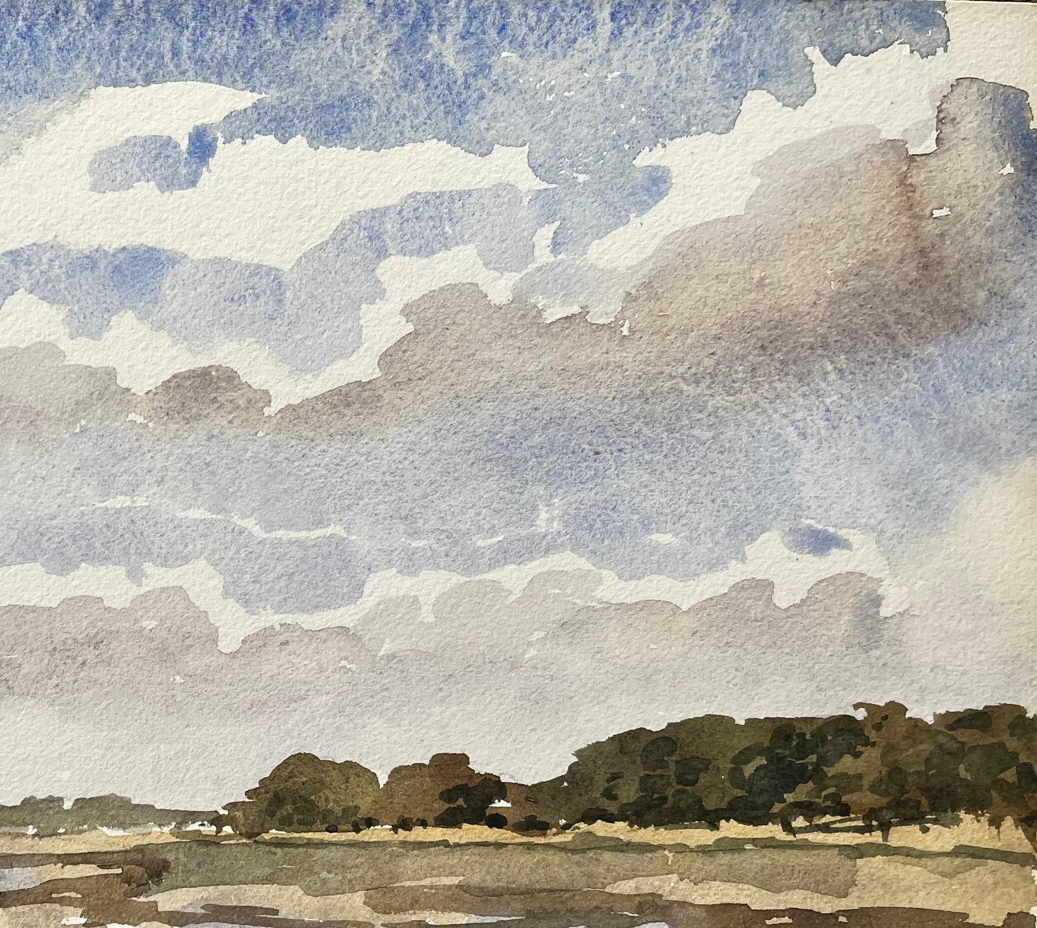 Titel: Segelboote bei Ebbe mit grasbewachsenem Ufer Dell Quay Harbour Sussex bei Chichester
Von Tony Herbert (1927-2024)
Medium: Aquarell auf Karton, ungerahmt
Größe: 10,75 Zoll (Höhe) x 14,75 Zoll (Breite)
Zustand: gut, mit einigen altersbedingten