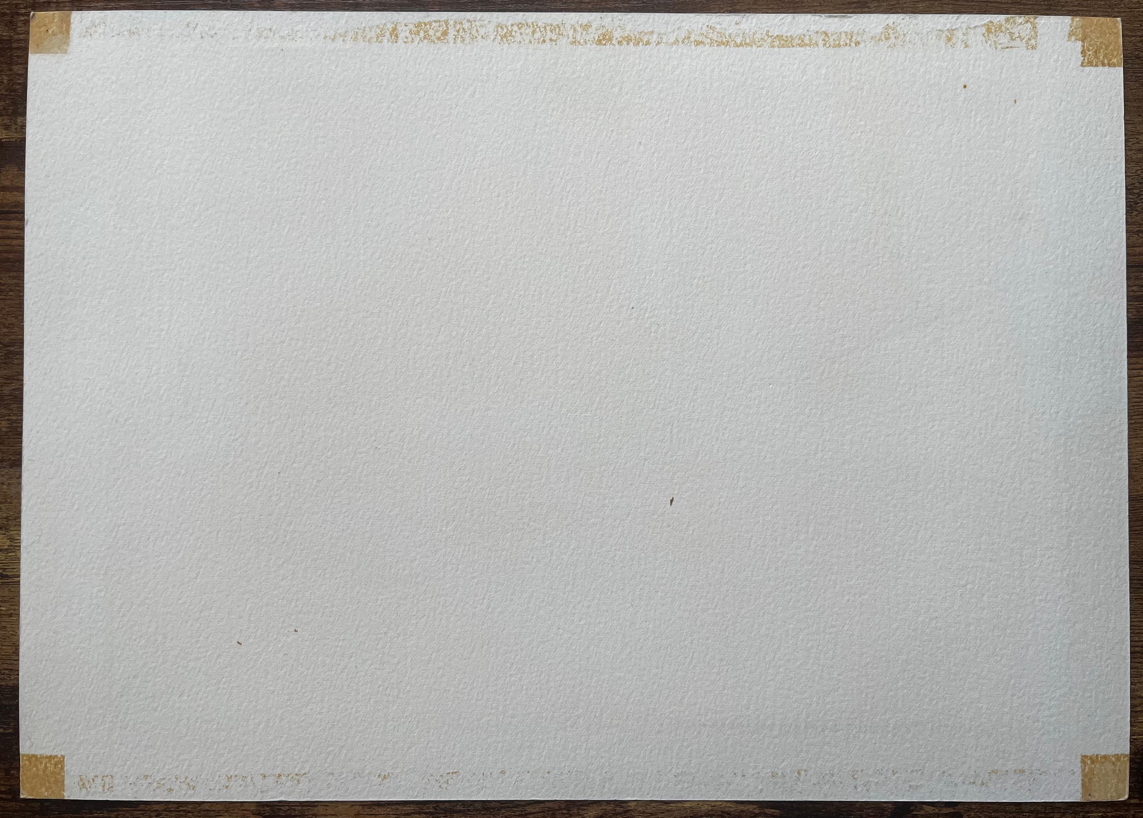 Auf der Themse vertäute Segelboote mit Blick auf die Richmond Bridge Aquarell im Angebot 3