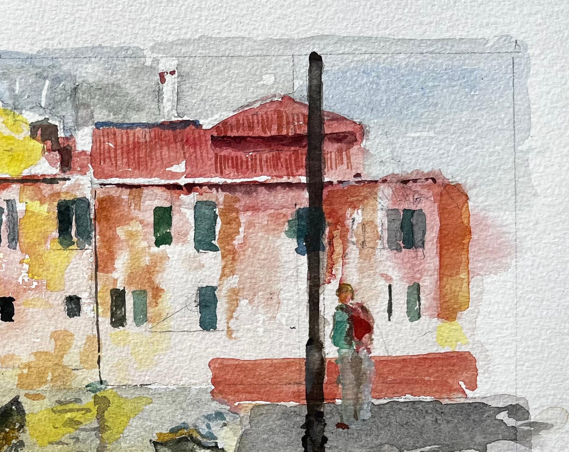 Title: Venice Canal Scene With Figure And Reflections Original Watercolour Painting
By Tony Herbert (1927-2024)
Medium: Watercolor on paper, unframed
Size: 11.75 inches (height) x 16.5 inches (width)
Condition: good, will some signs on wear