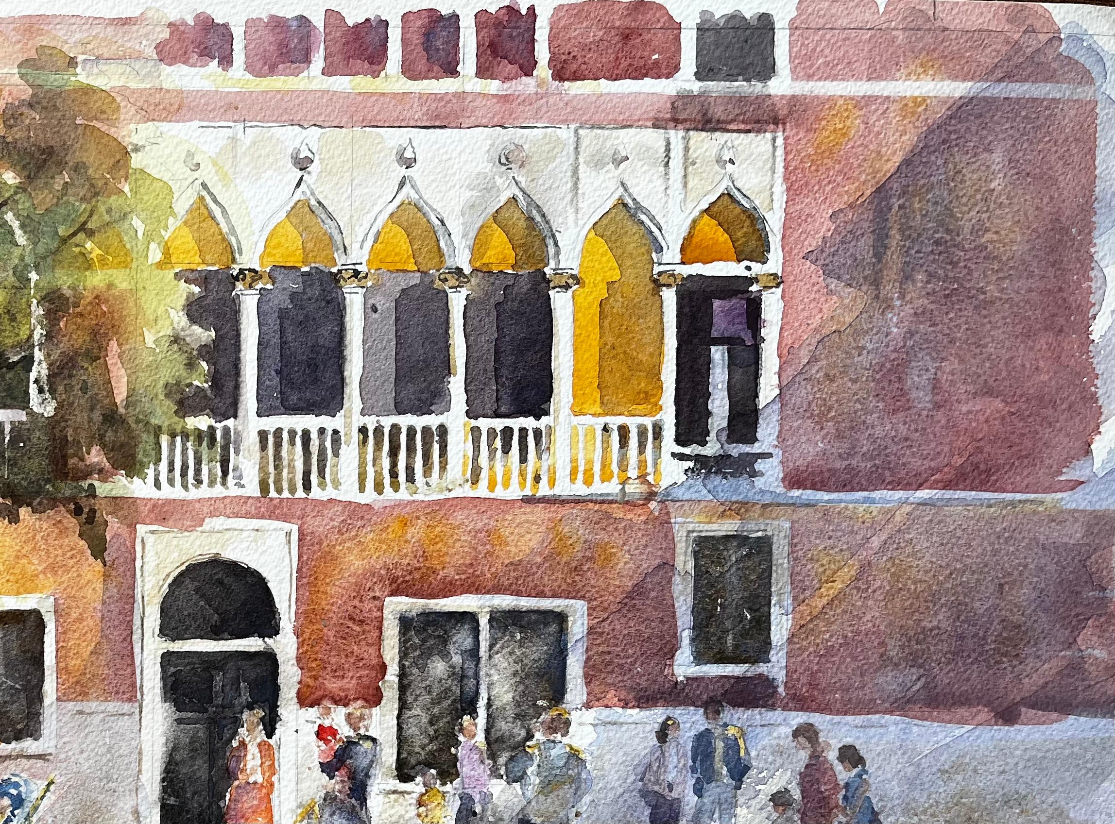 Titre : Palazzo de Venise avec des Artistics peignant En Plein Air Scène aquarelle originale
Par Tony Herbert (1927-2024)
Signé : Coin inférieur droit
Moyen d'expression : Aquarelle sur papier, non encadrée
Taille : 13,25 pouces (hauteur) x 20,5