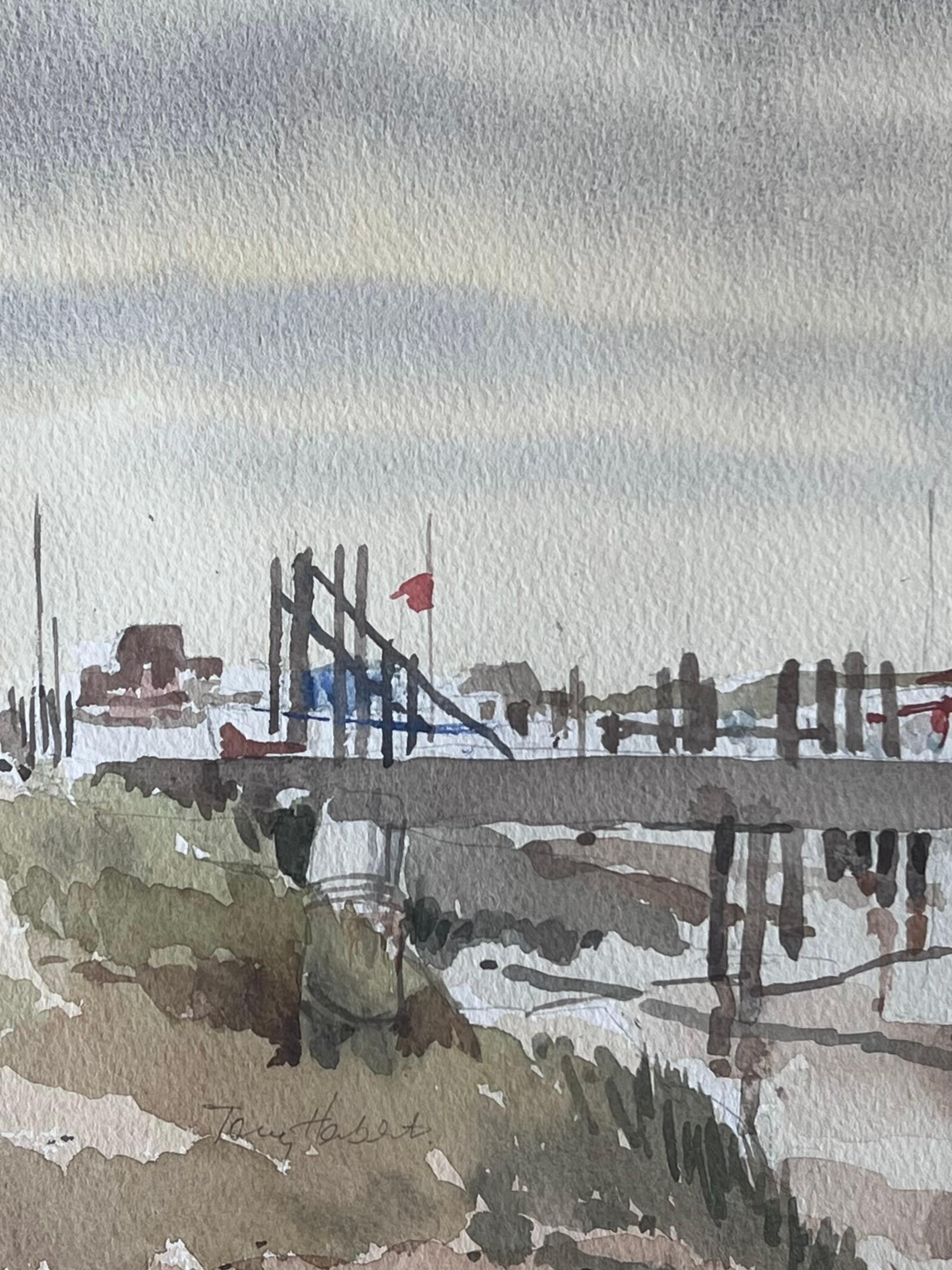 Walberswick Landscape
Signed By Tony Herbert (1927-2024)
Medium: Watercolor on artists paper on board, framed - glass covered 
Framed: 17 x 19 inches
Watercolour: 10 x 12 inches
Condition: Good and sound condition 
Provenance: From a large private