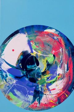Abstract_Scrape/Drip_Gloss on Canvas_Anthony Hunter, Twirlywoo Painting_2024