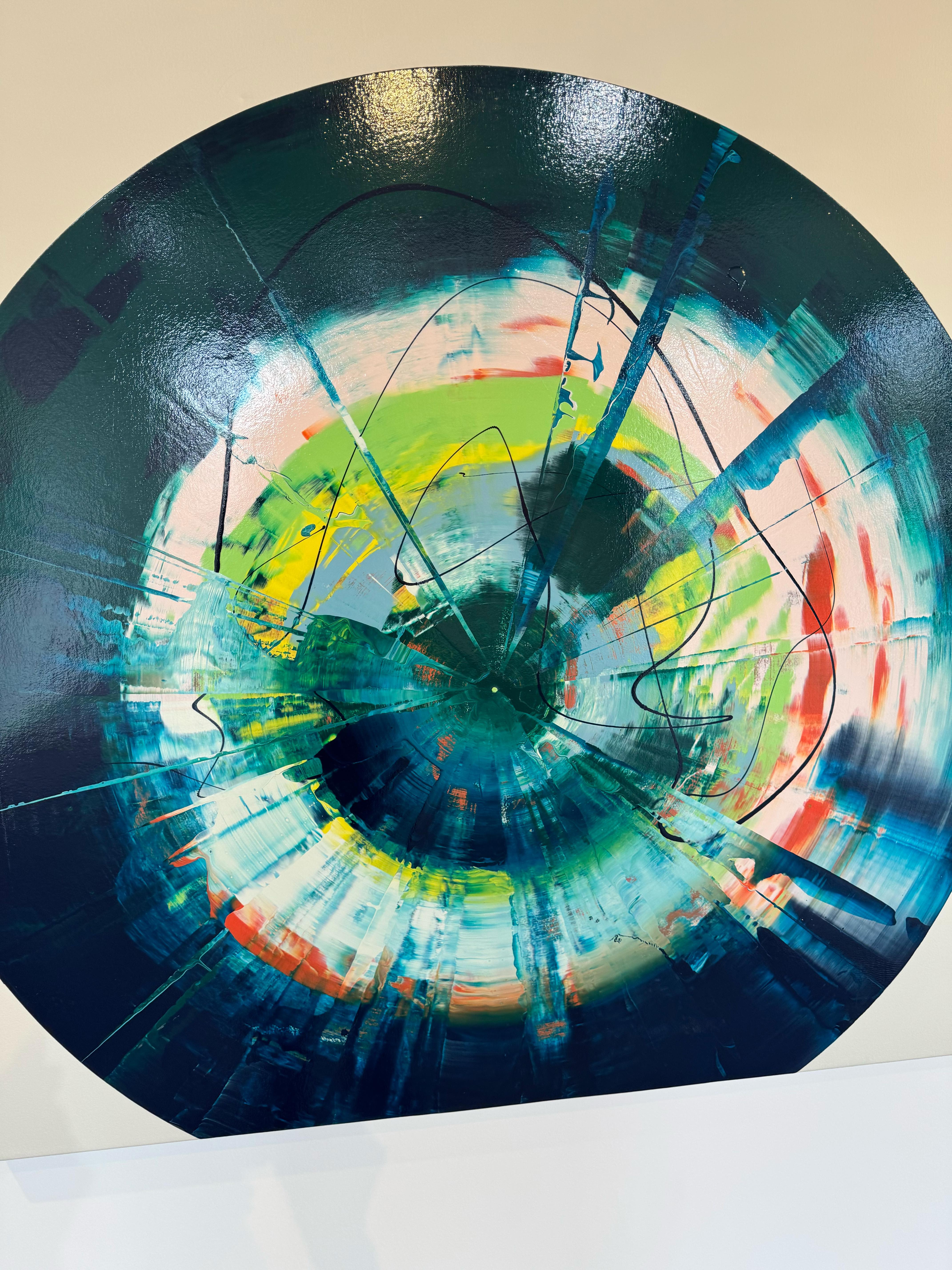 Abstract_Scrape/Drip_Gloss_Anthony Hunter_Waiting On The Lightning Painting For Sale 9