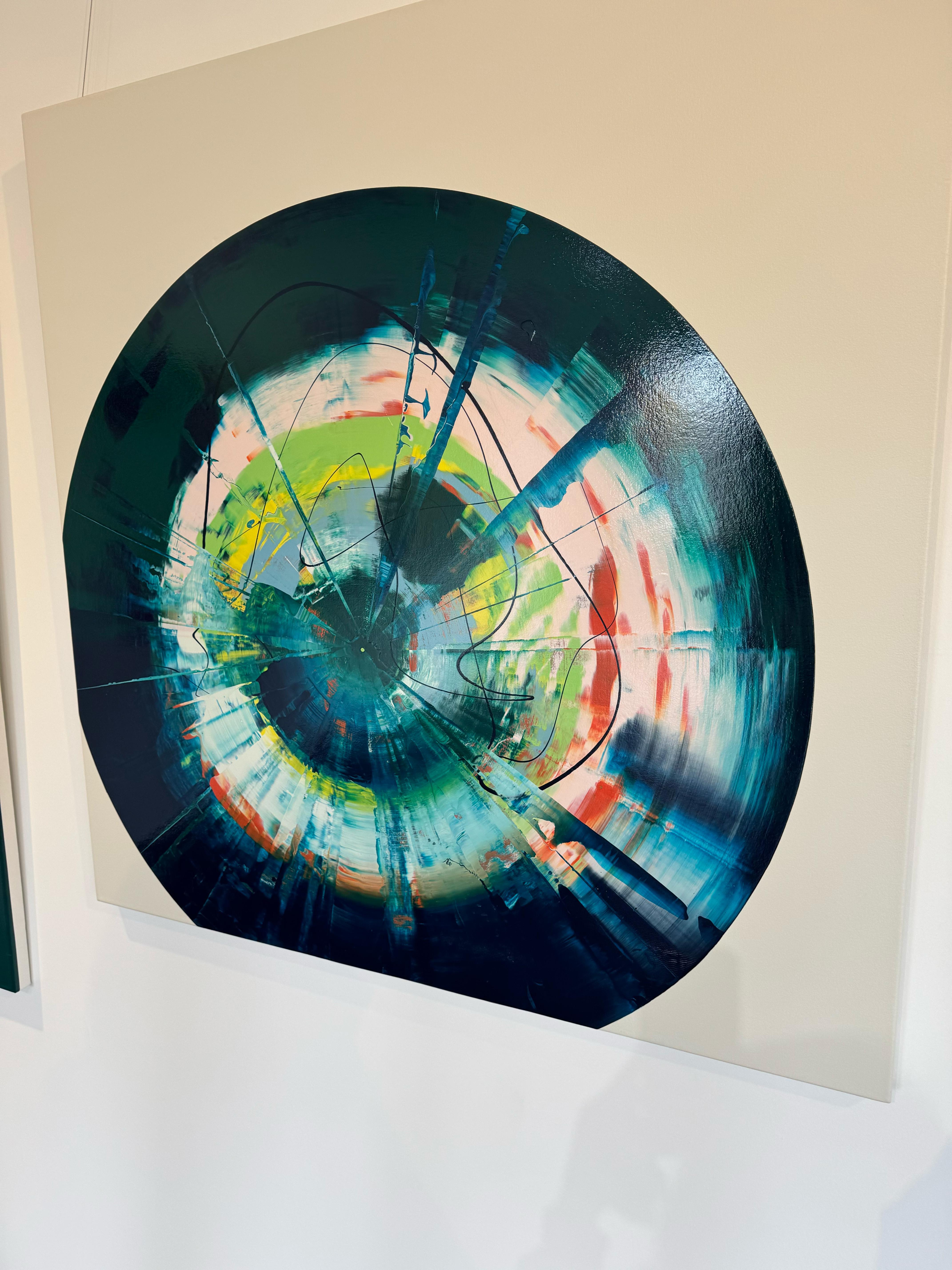 Abstract_Scrape/Drip_Gloss_Anthony Hunter_Waiting On The Lightning Painting For Sale 7