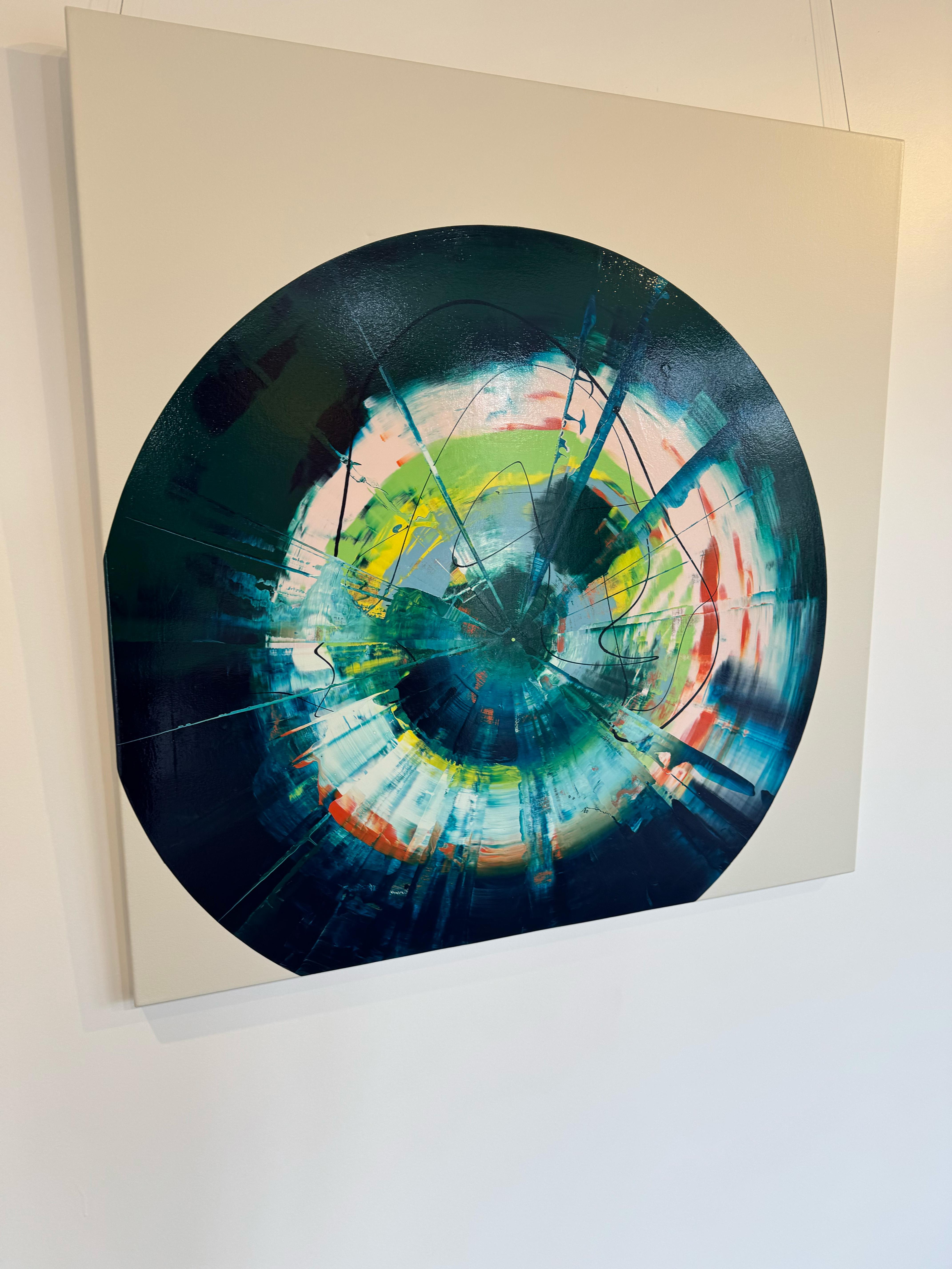 Abstract_Scrape/Drip_Gloss_Anthony Hunter_Waiting On The Lightning Painting For Sale 8