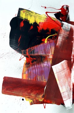 Tokyo Painting, Anthony Hunter, Gloss on Canvas (Abstract Drip Painting)