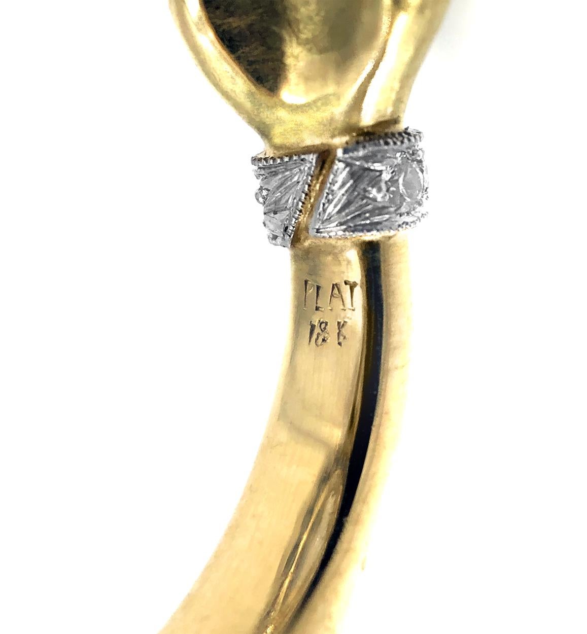 Pear Cut Anthony Lent Rainbow Moonstone Diamond Emerald Platinum Gold Adorned Hands Ring
