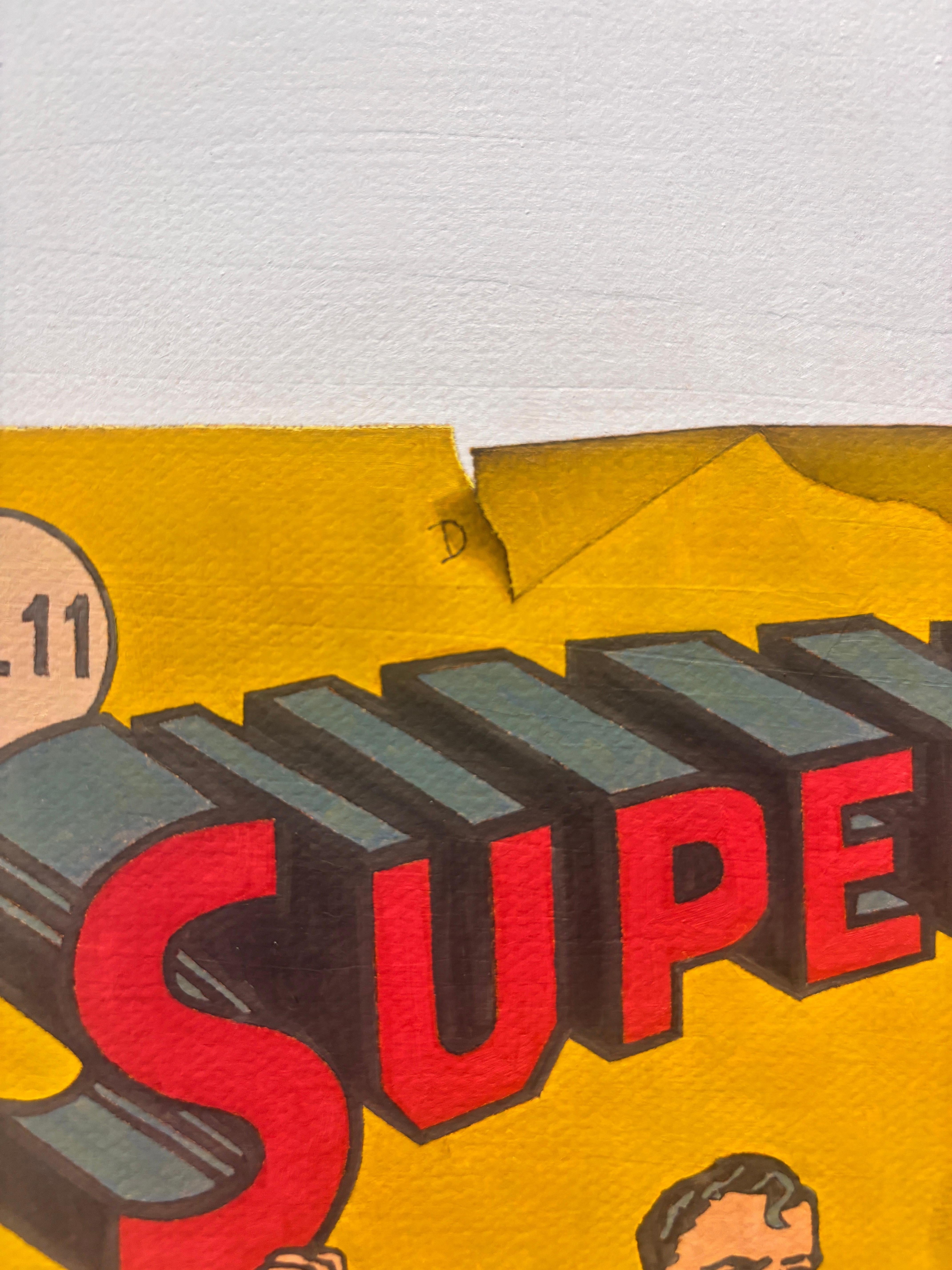 “Non Serviam (Meditations on Paradise Lost)” Hyperrealist painting, SuperMan For Sale 7