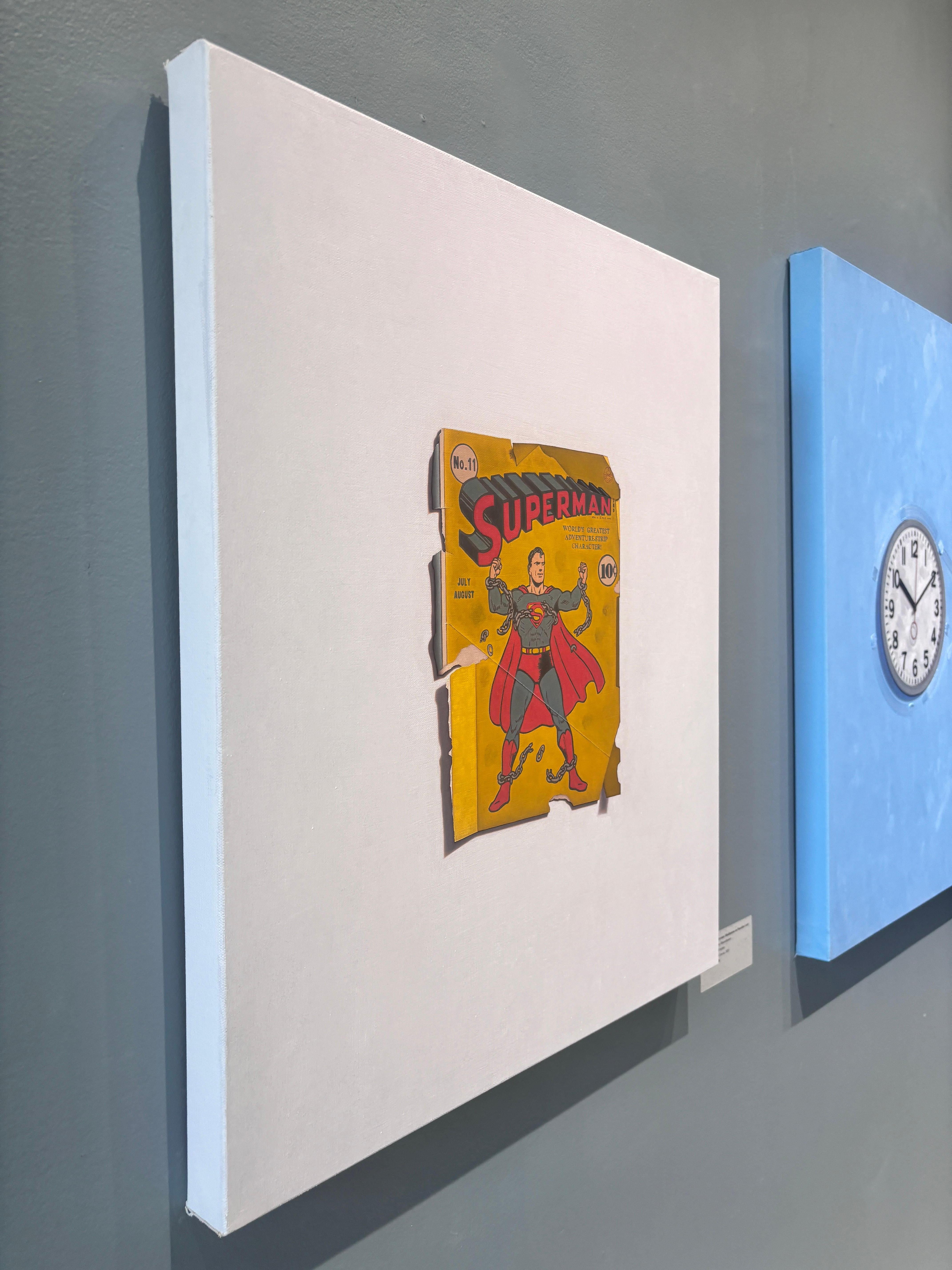 “Non Serviam (Meditations on Paradise Lost)” Hyperrealist painting, SuperMan For Sale 1