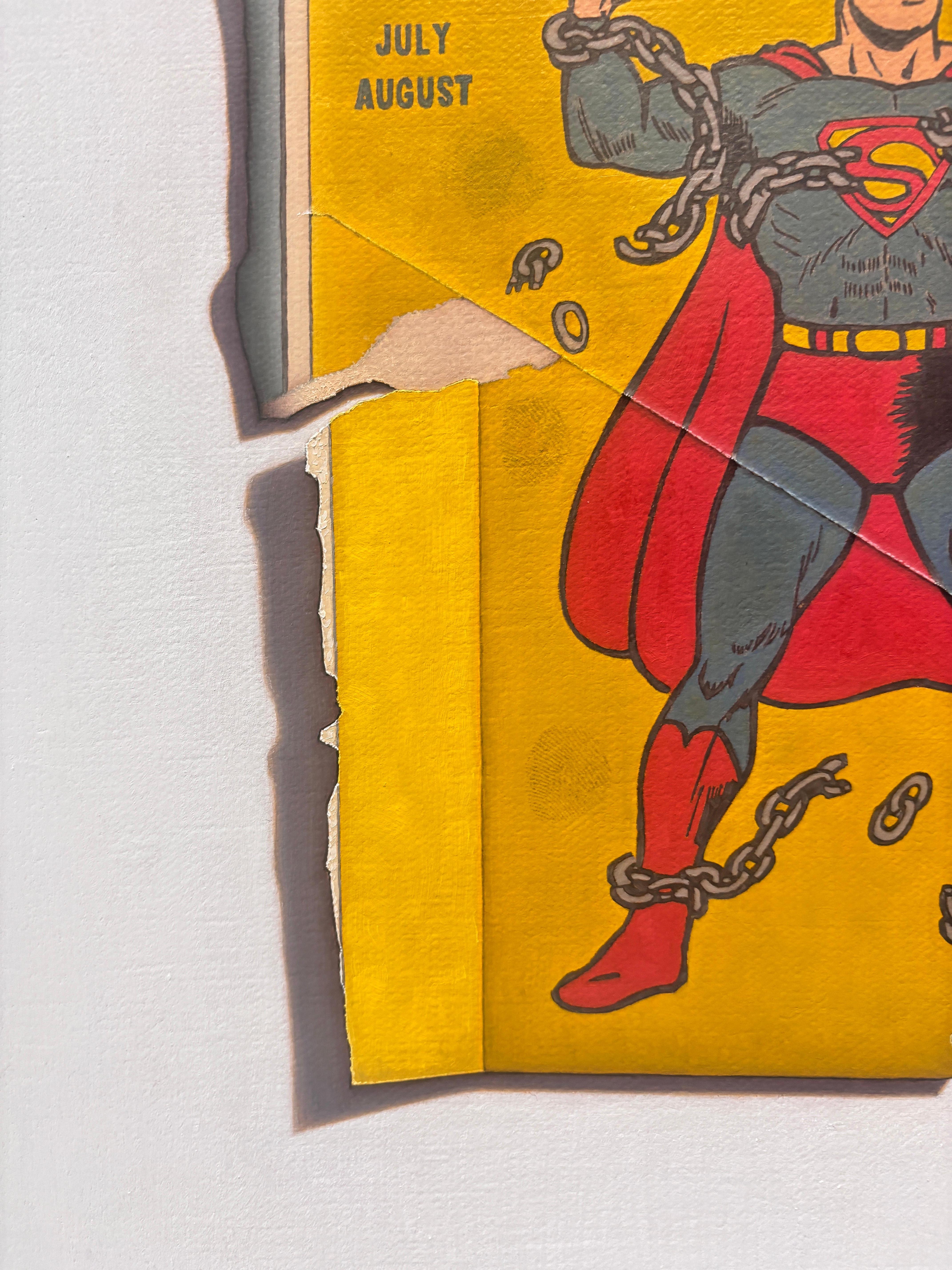 “Non Serviam (Meditations on Paradise Lost)” Hyperrealist painting, SuperMan For Sale 3