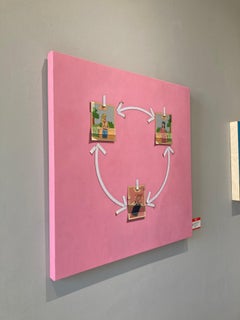 "The Three Body Problem" pink comic book trompe l'oeil of physics phenomenon