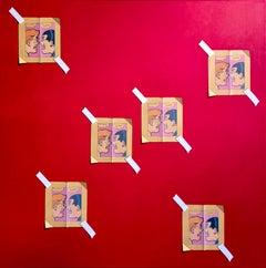 "Es gibt keinen Raum für subtile Dinge" Trompe L'Oeil Ölgemälde von Comic Clips