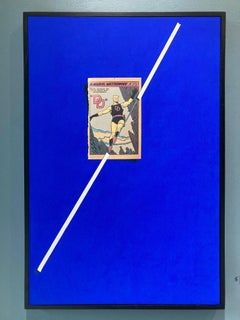 "Vertigo" Trompe L'Oeil Painting, Marvel Comics's Daredevil on Tightrope 36x24in