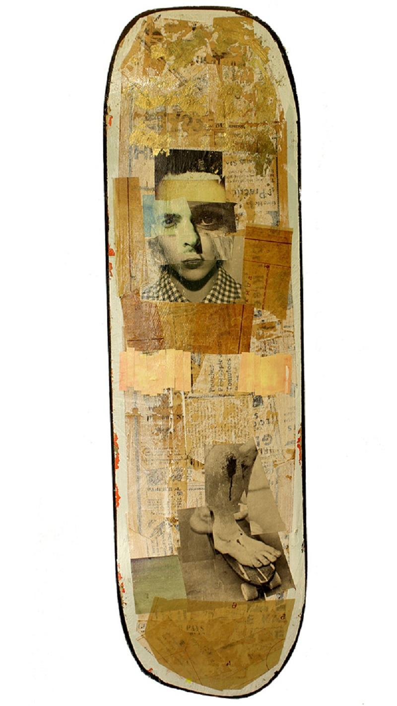 Skateboard #2 - Mixed Media Art by Anthony May 