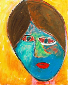« Camille VI », figure fauve d'une jeune femme, huile post-impressionniste de Californie
