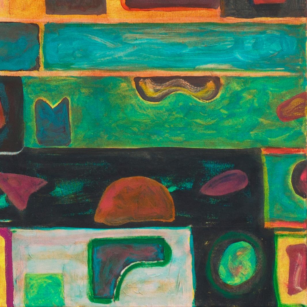 „Djibouti“, Amerikanische abstrakte Abstraktion, Esalen, Santa Cruz, Bay Area Abstraction (Post-Impressionismus), Painting, von Anthony McNaught